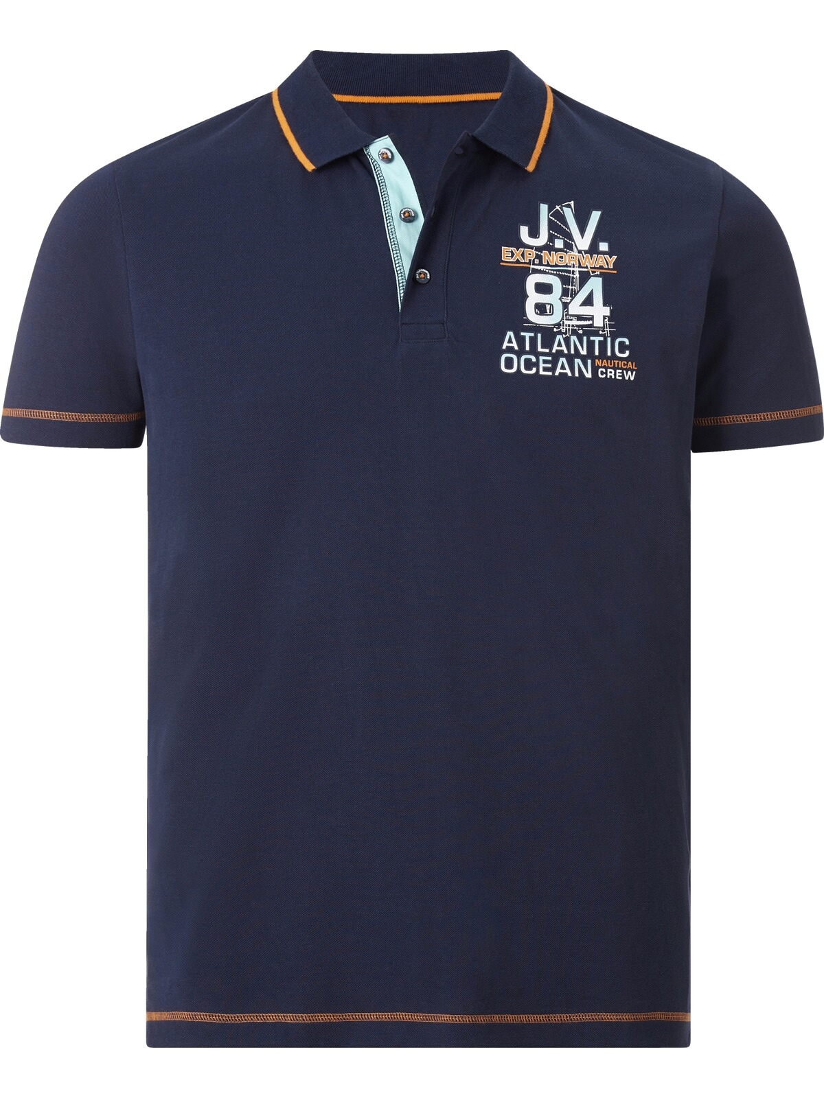 Jan Vanderstorm Poloshirt »Poloshirt UFFE«, (1 tlg.), mit sportlichem Aufdruck