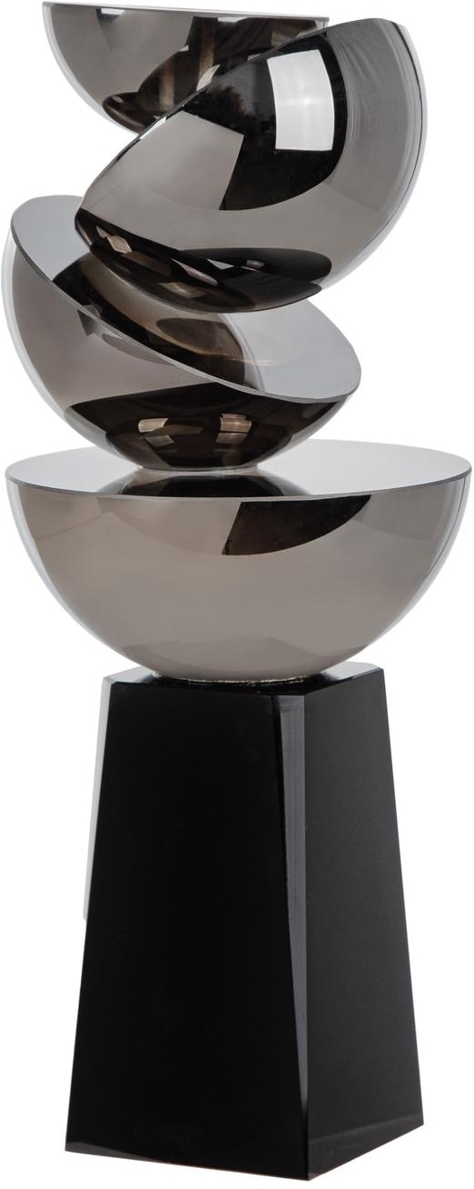GILDE Kerzenleuchter »Glass Art, Kerzenleuchter, "Hakura", Glas, schwarz« Kerzenleuchter Hakura Tischdeko modern Dekoleuchter