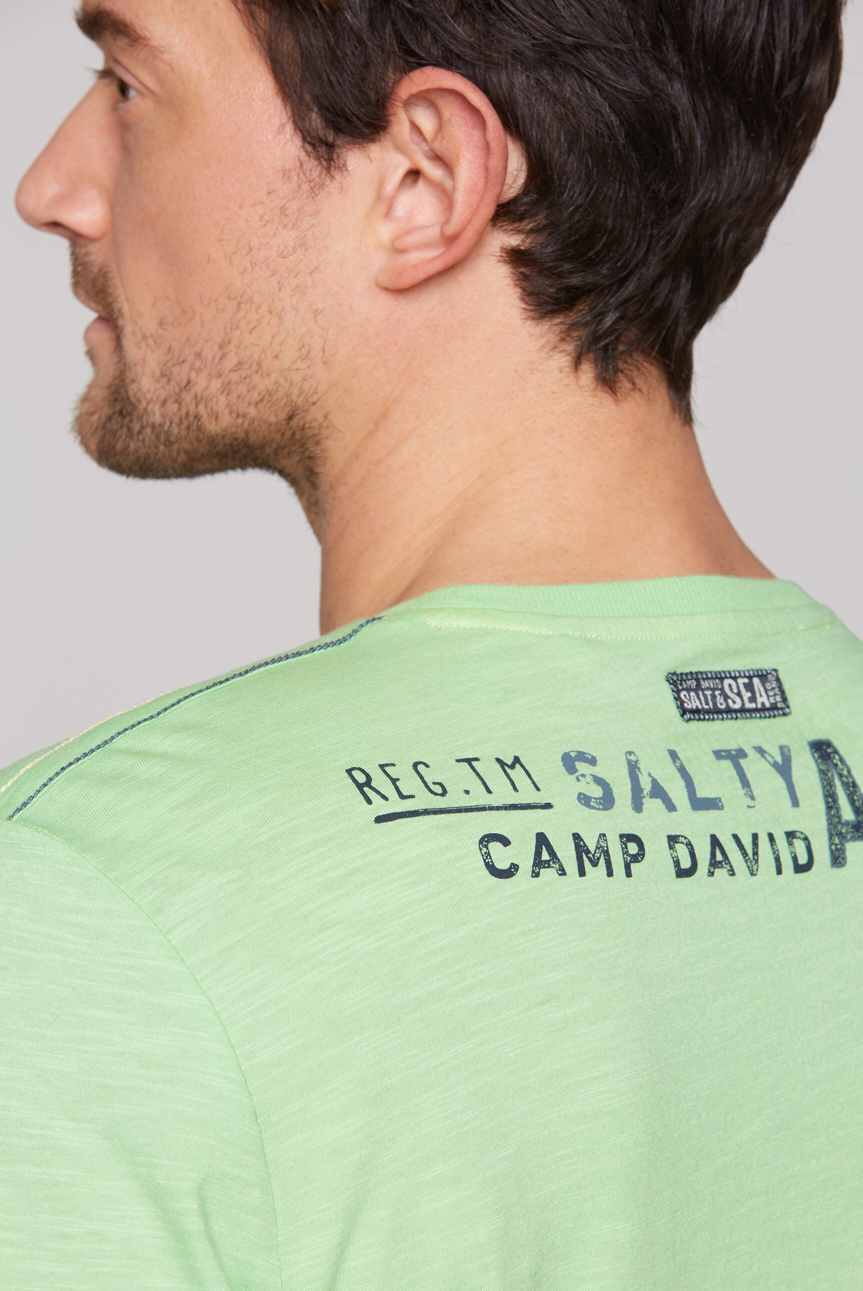 CAMP DAVID Rundhalsshirt, aus Baumwolle