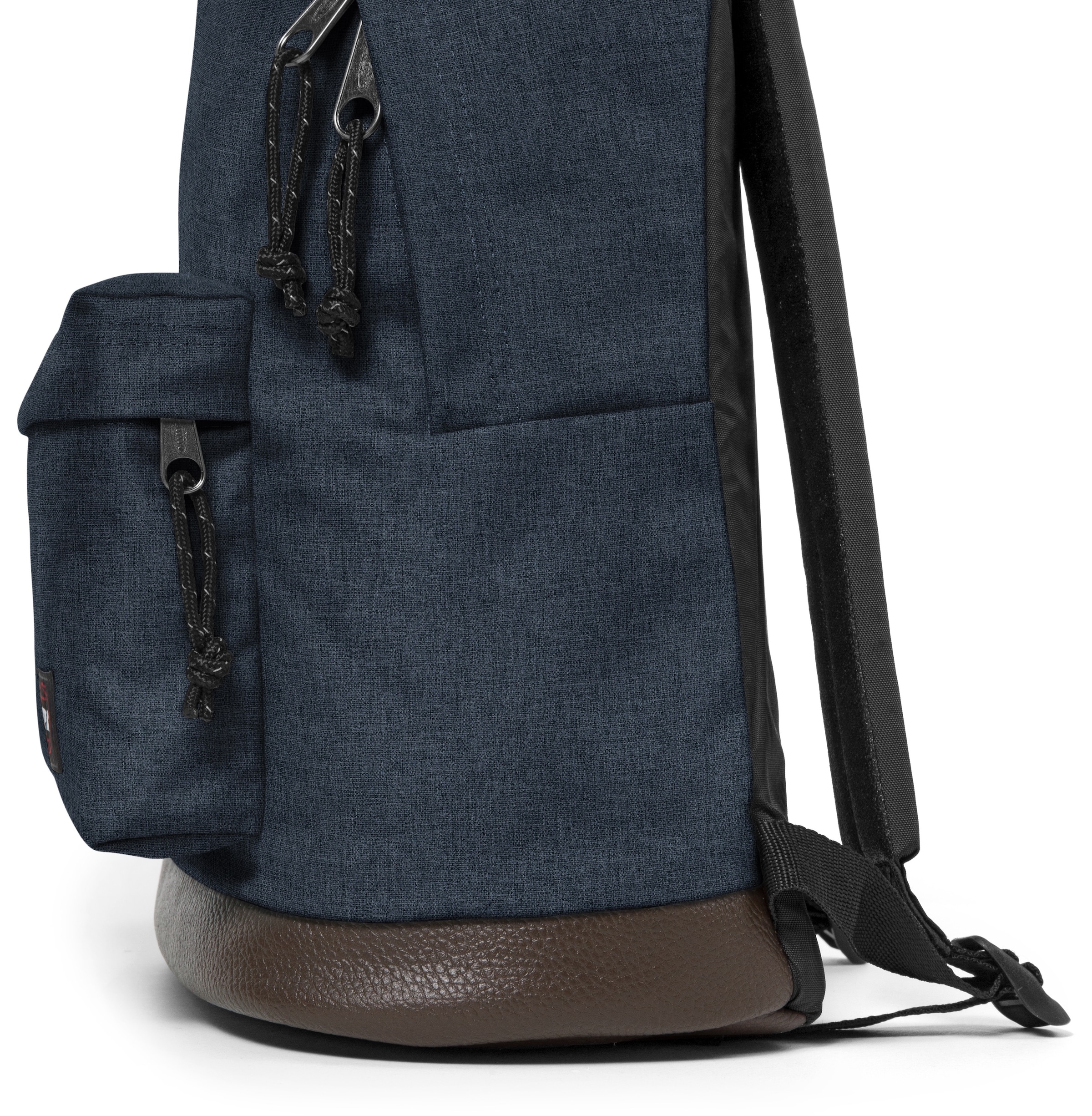 Eastpak Freizeitrucksack »WYOMING Triple Denim« Freizeitrucksack, Schulrucksack mit Lederboden
