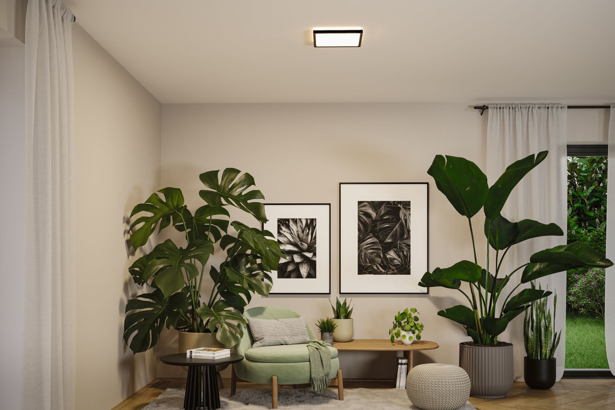 Paulmann LED Panel »Atria Shine IP44 eckig 298x298mm 15,7W 2100lm 3000 - 6500K« LED-Modul 1 Stk. Tageslichtweiß Farbwechsler