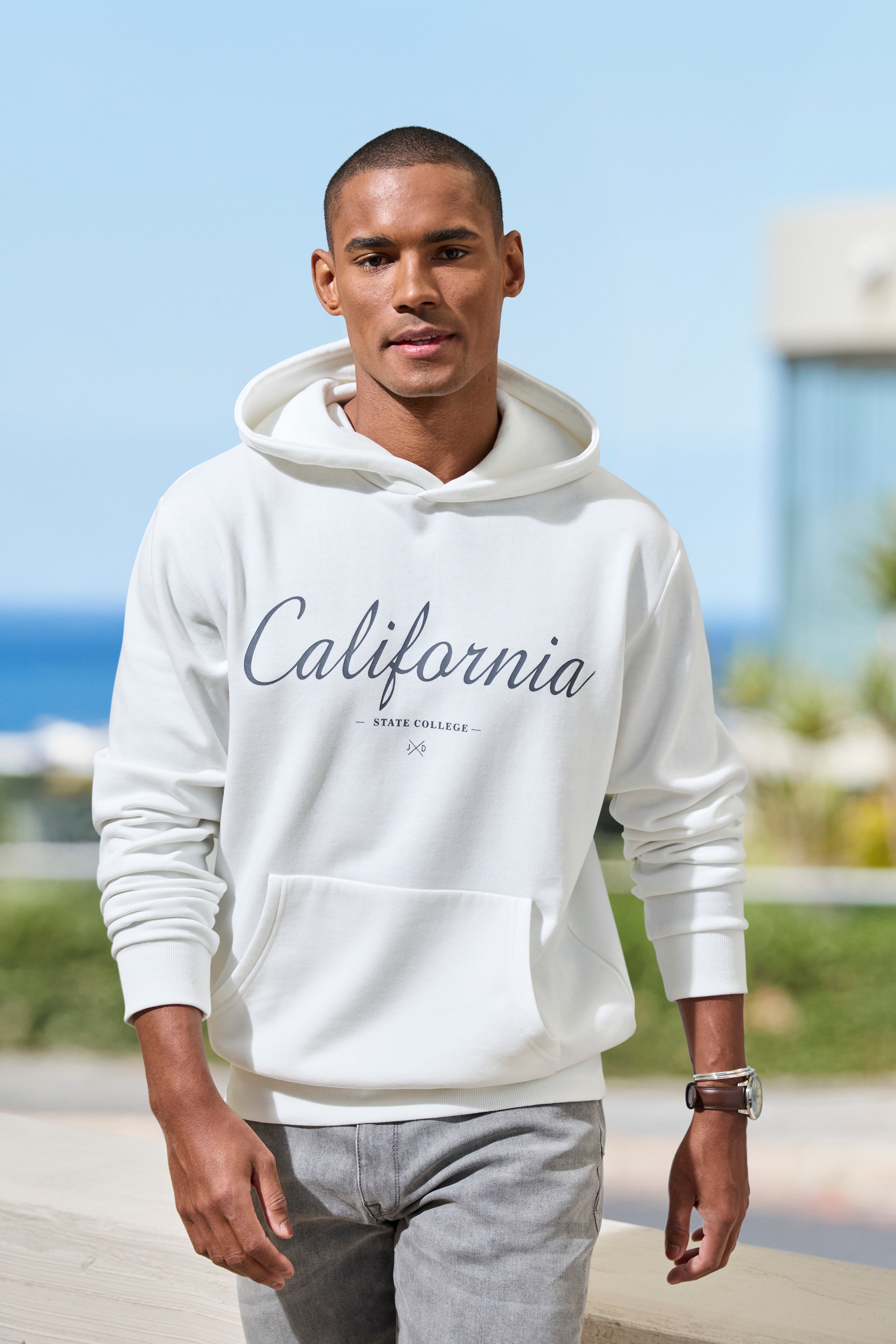 John Devin 5-Pocket-Jeans »Straight-fit Jeans«, aus elastischer Denim-Qualität