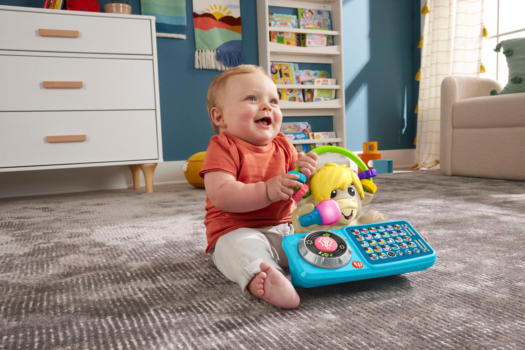 Fisher-Price® Lernspielzeug »Beat Bande ABC DJ-Yak Taylor«, mit Licht und Sound