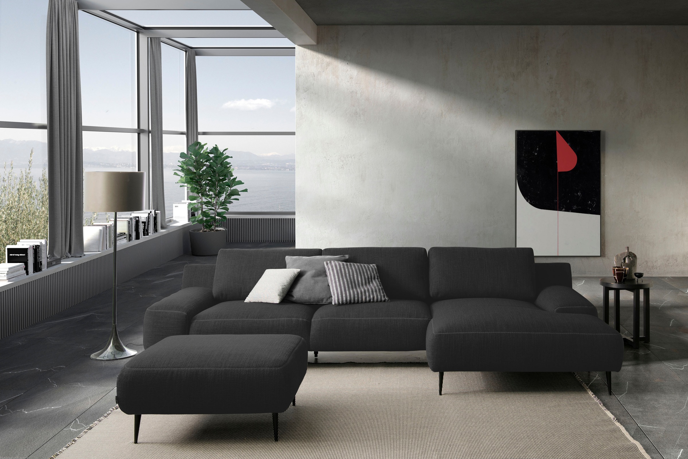 designwerk Ecksofa »Forma L-Form, zeitloses Designsofa mit aktuellem Fuß«, in hochwertiger Verarbeitung & tollem Sitzkomfort