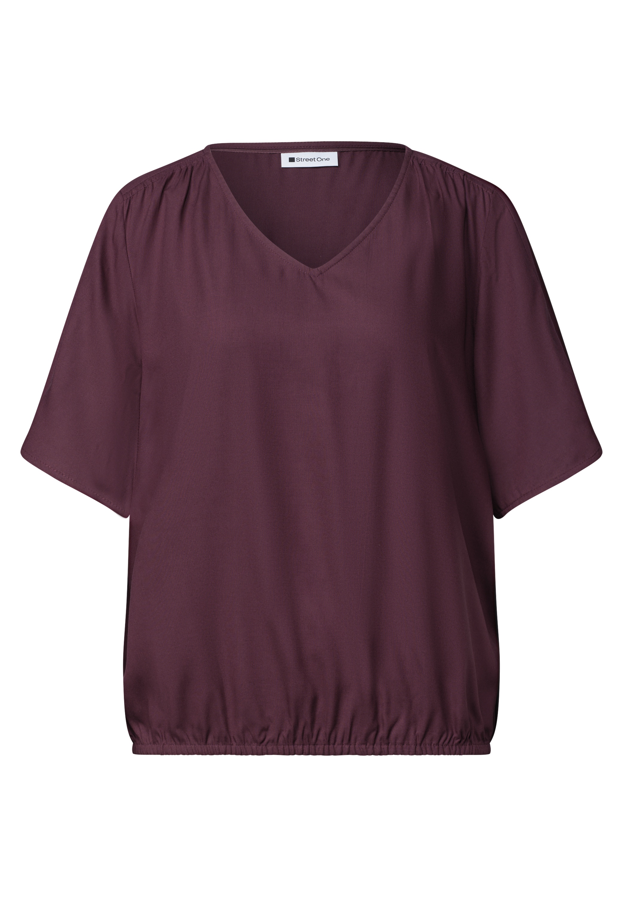 STREET ONE Shirtbluse mit V-Ausschnitt