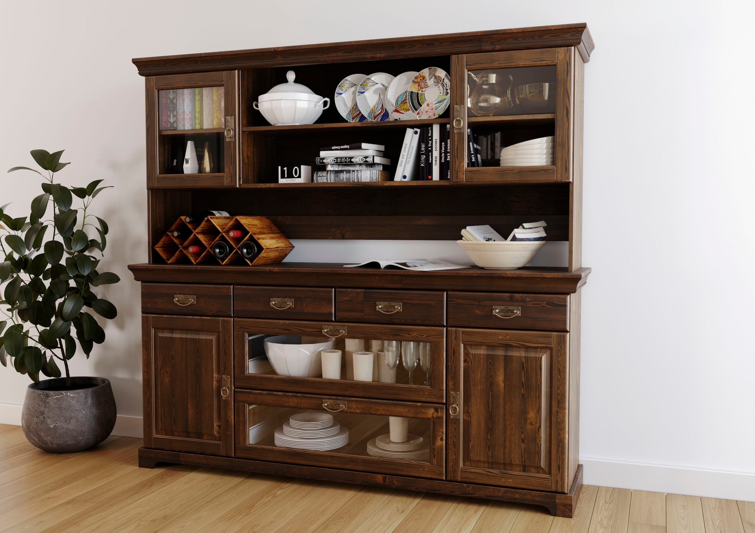 Home affaire Buffet "Rügen", FSC zertifiziertes Massivholz, im Landhausstil günstig online kaufen
