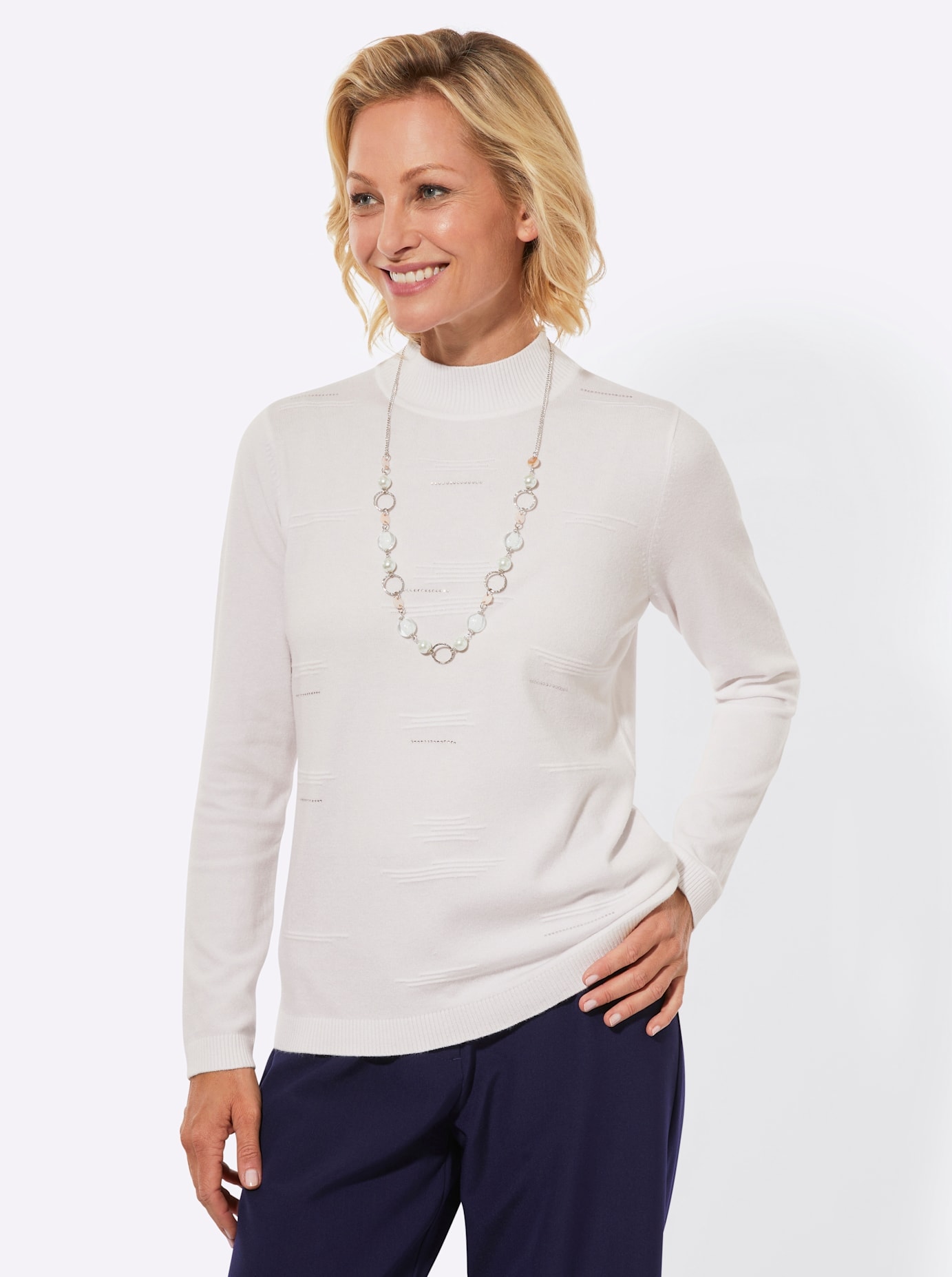 Stehkragenpullover "Stehkragen-Pullover" günstig online kaufen