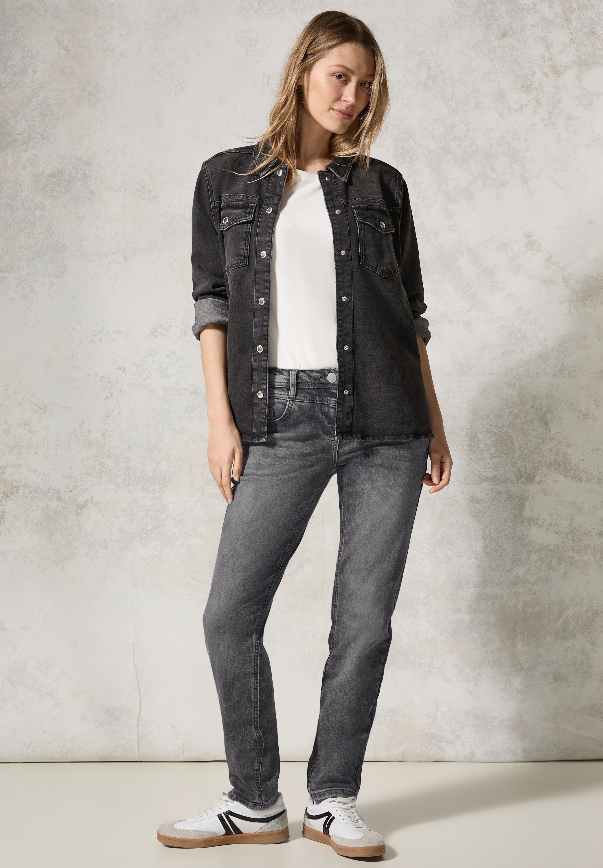 Cecil Comfort-fit-Jeans, Middle Waist
