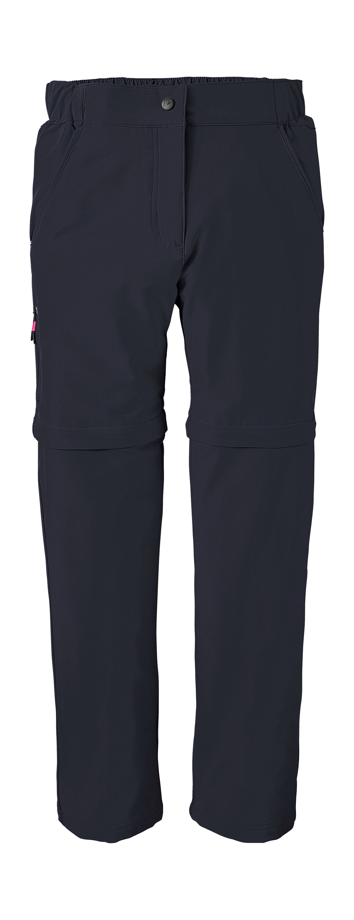 KILLTEC Mädchen Zip-off-Hose "KOS 132 GRLS PNTS", blau, Gr. 152, Obermaterial: 92% Polyester, 8% Elasthan, Hosen, Wasserabweisend, abzippbare Beine,