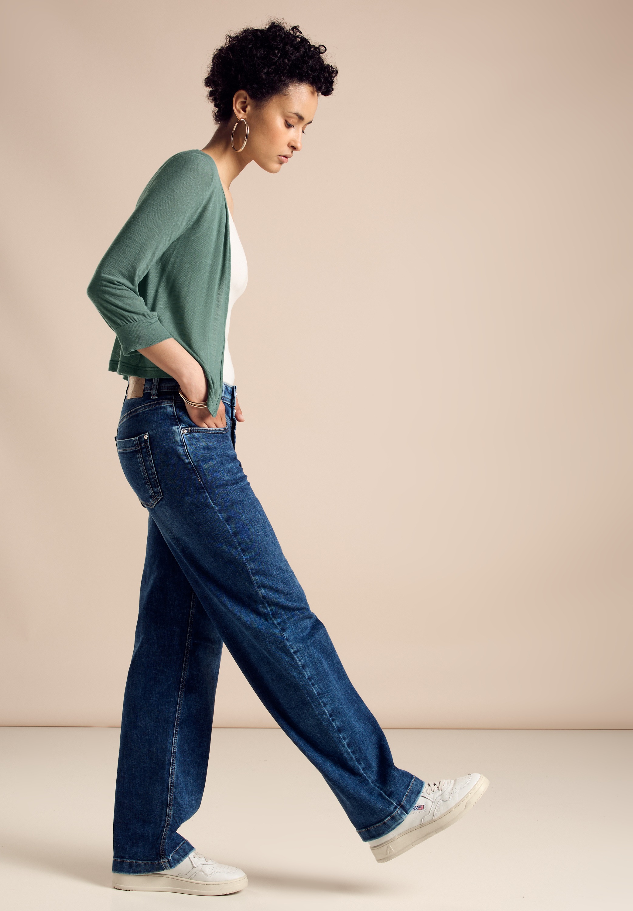STREET ONE Shirtjacke »Style Suse«, in Flammgarn-Optik