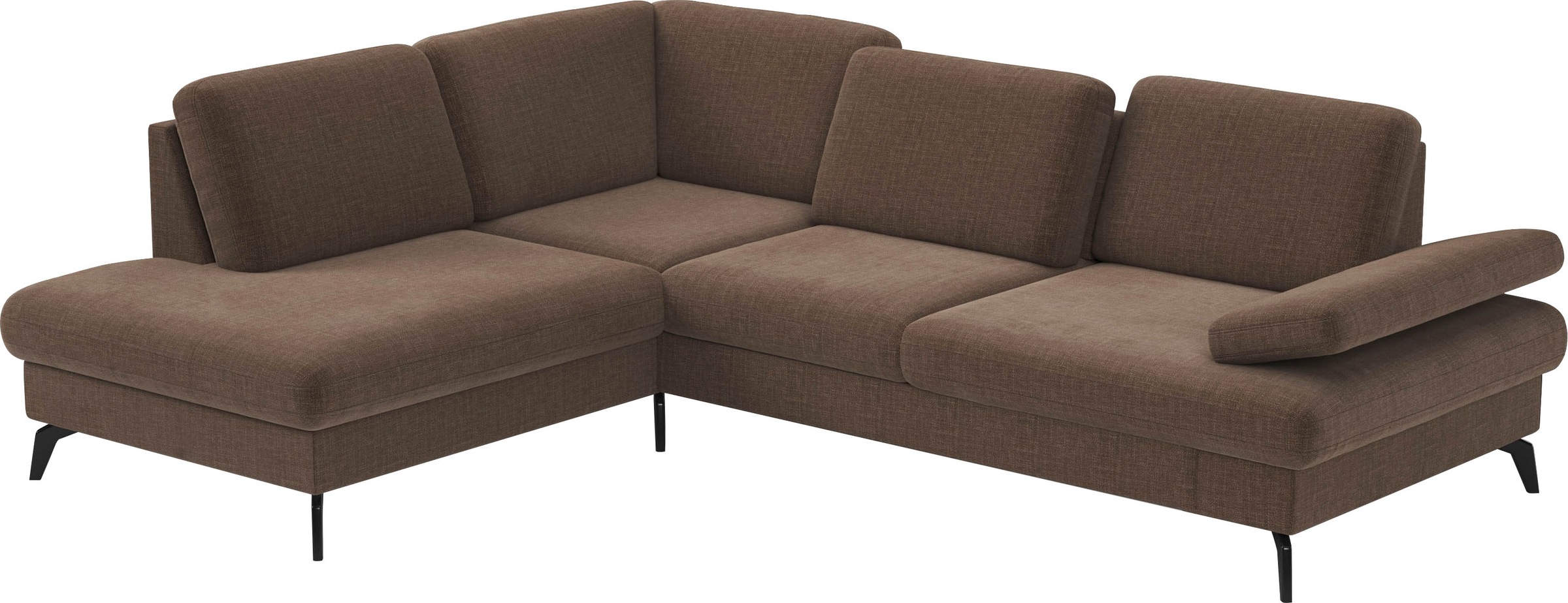 sit&more Ecksofa »Morris L-Form, inkl. Sitztiefenverstellung«, wahlweise mit Armteilverstellung, Bettfunktion & Bettkasten