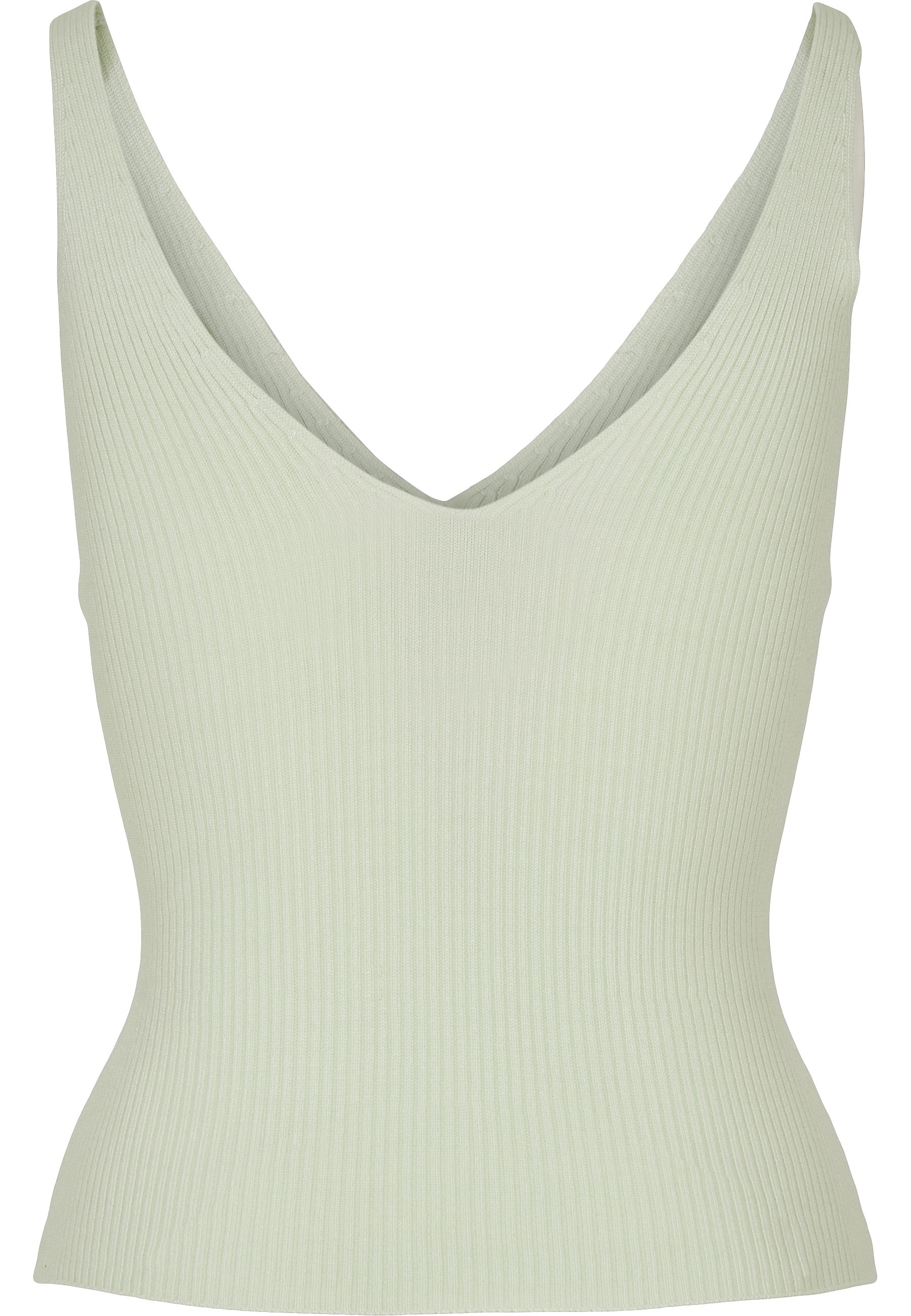 URBAN CLASSICS Tanktop "Urban Classics Damen Ladies Rib Knit Top" 1 Stk. günstig online kaufen