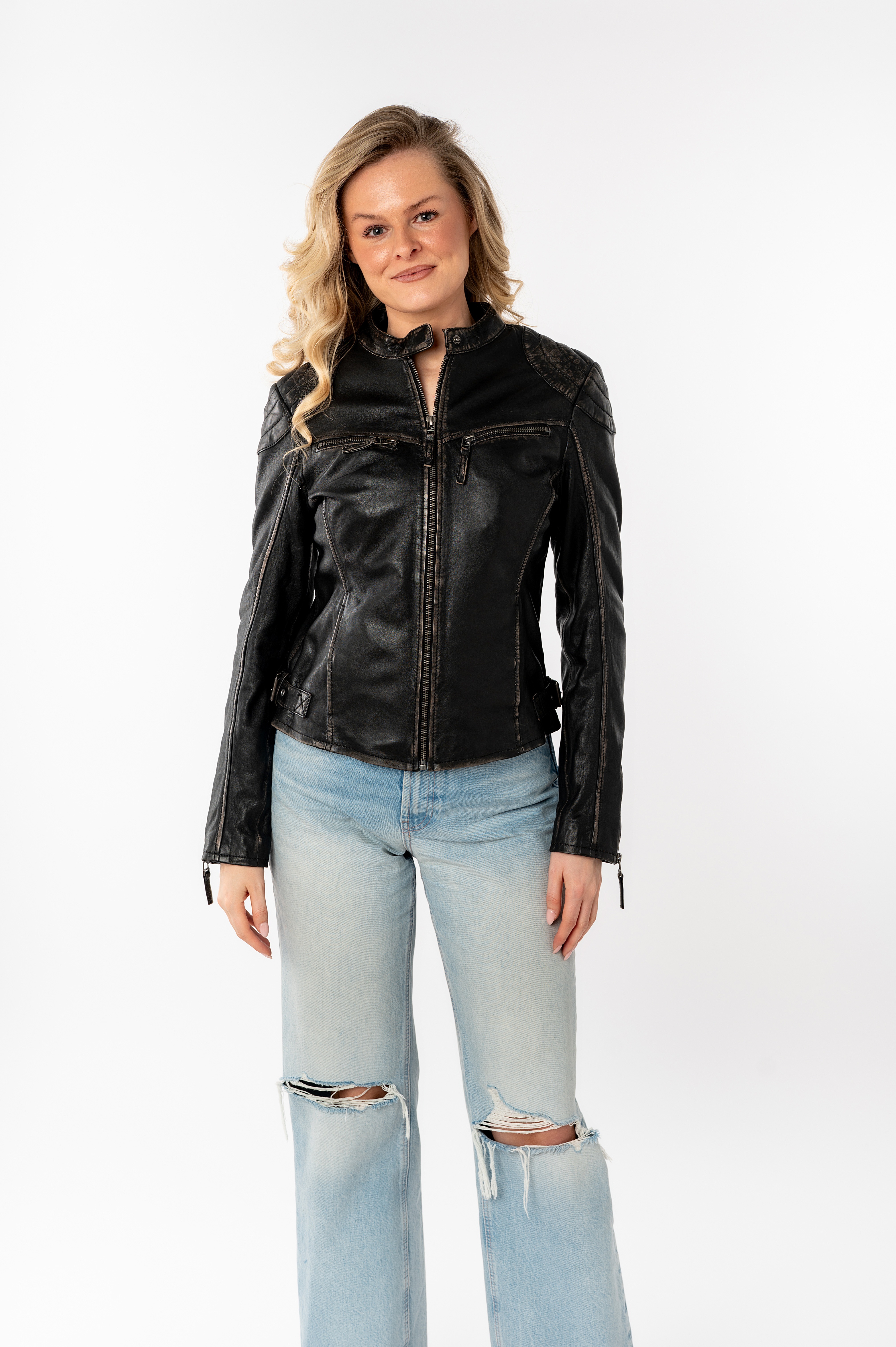 Thumbnail - Mauritius Lederjacke "DETTE", in Used-Optik