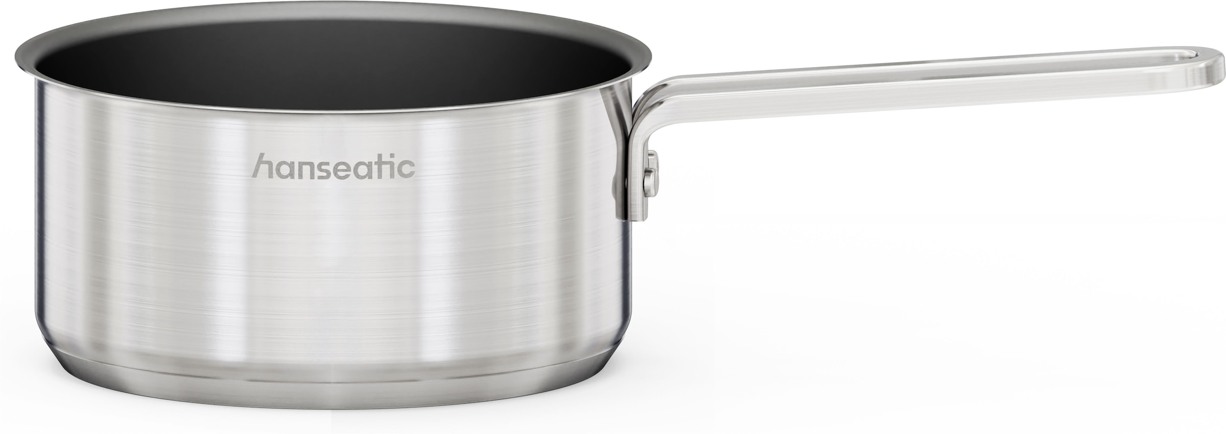Hanseatic Topf-Set »DAILY« Set, Stielkasserolle 16 cm, Kochtopf 16/20/24 cm, 7 tlg. Edelstahl 18/10
