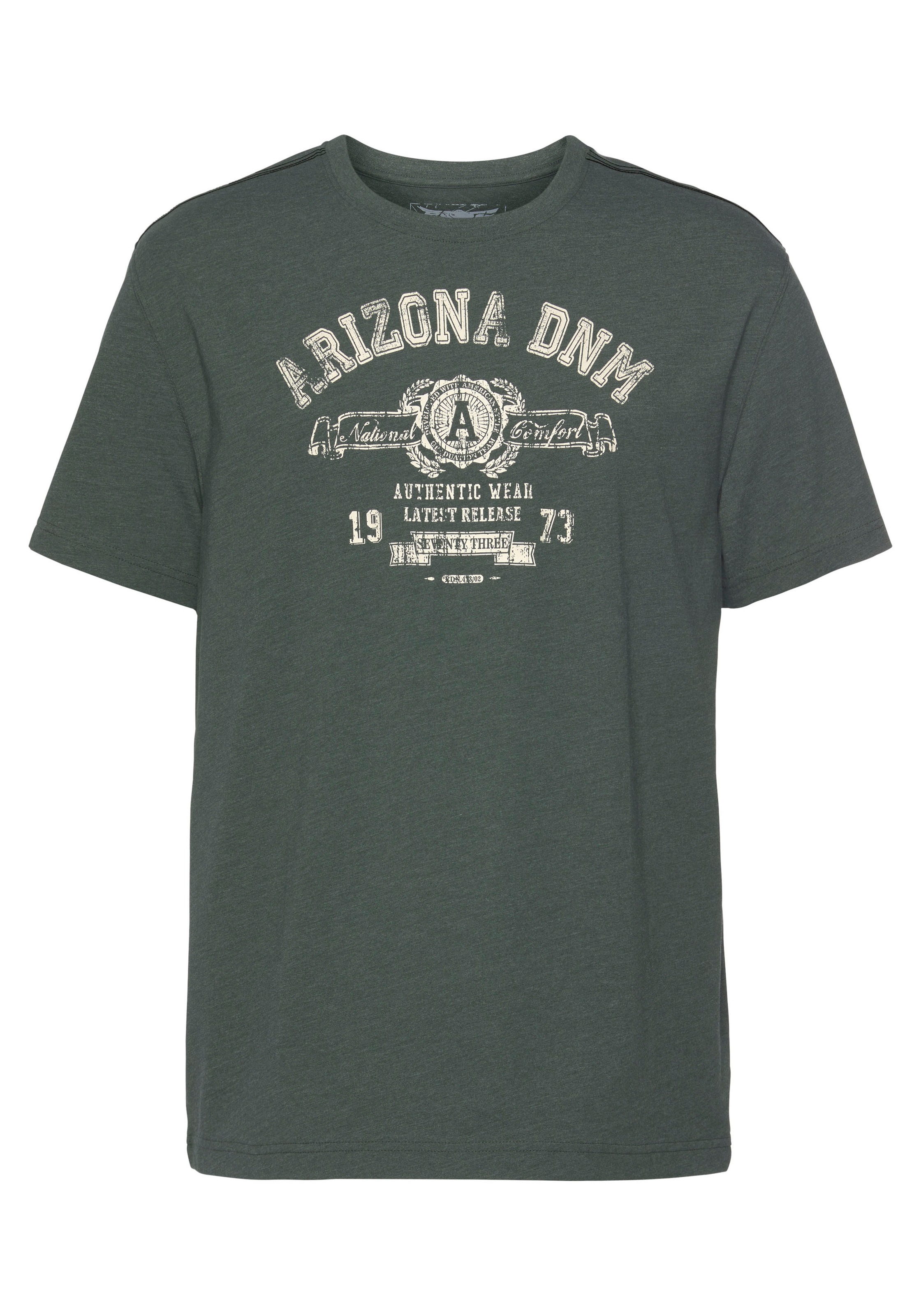 Arizona T-Shirt, Kurzarm, melierte Optik, Rundhalsausschnitt, aus Single Jersey