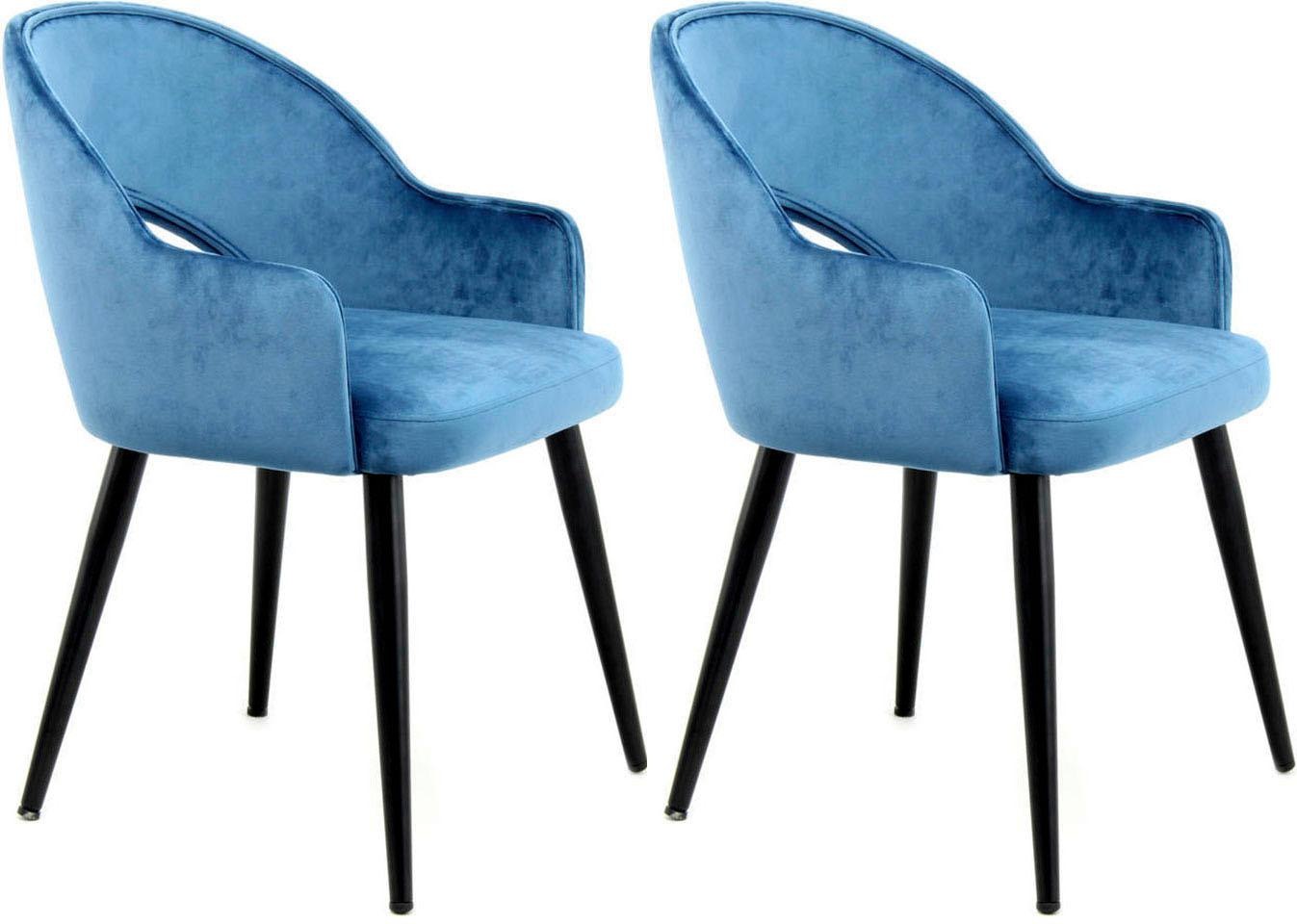 Kayoom Stuhl "Joris 110 2er-Set, einfarbiges Design,mit Retro-Charakter" (S günstig online kaufen