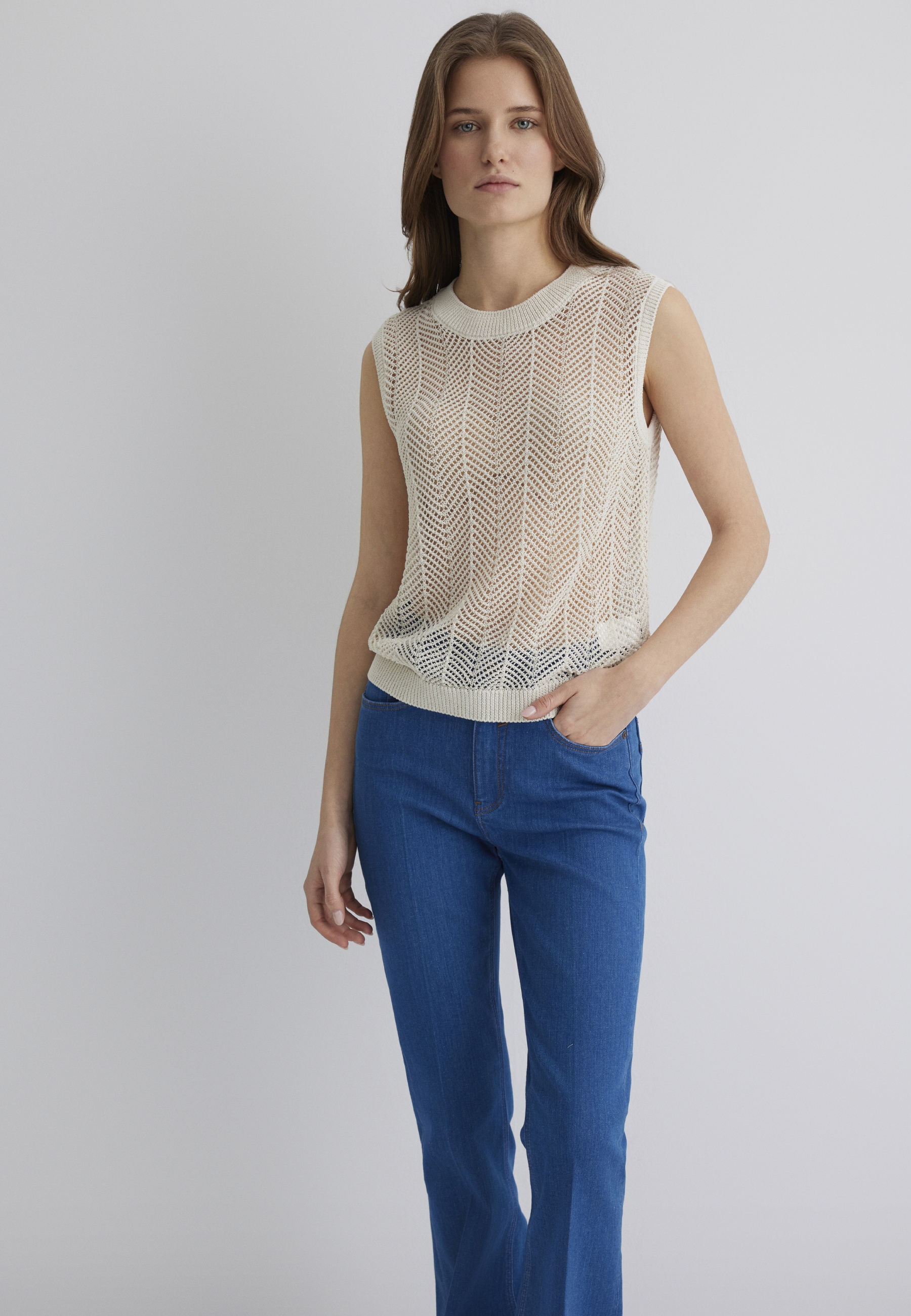 Mavi Pullunder »NONSLEEVE SWEATER«, Top ärmellos