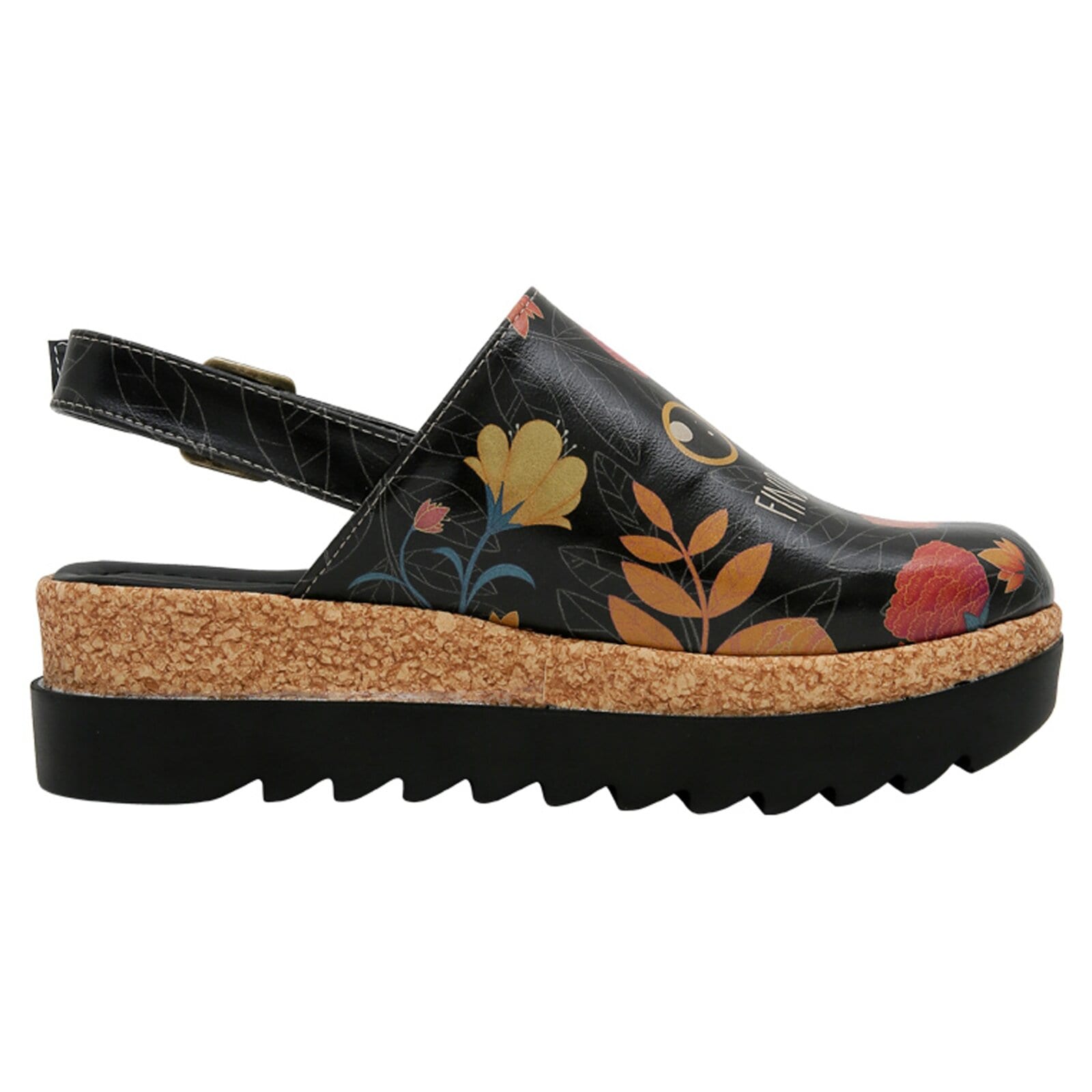 DOGO Clog »Damen Akita Find the Cat Vegan Damen Clog«, Vegan