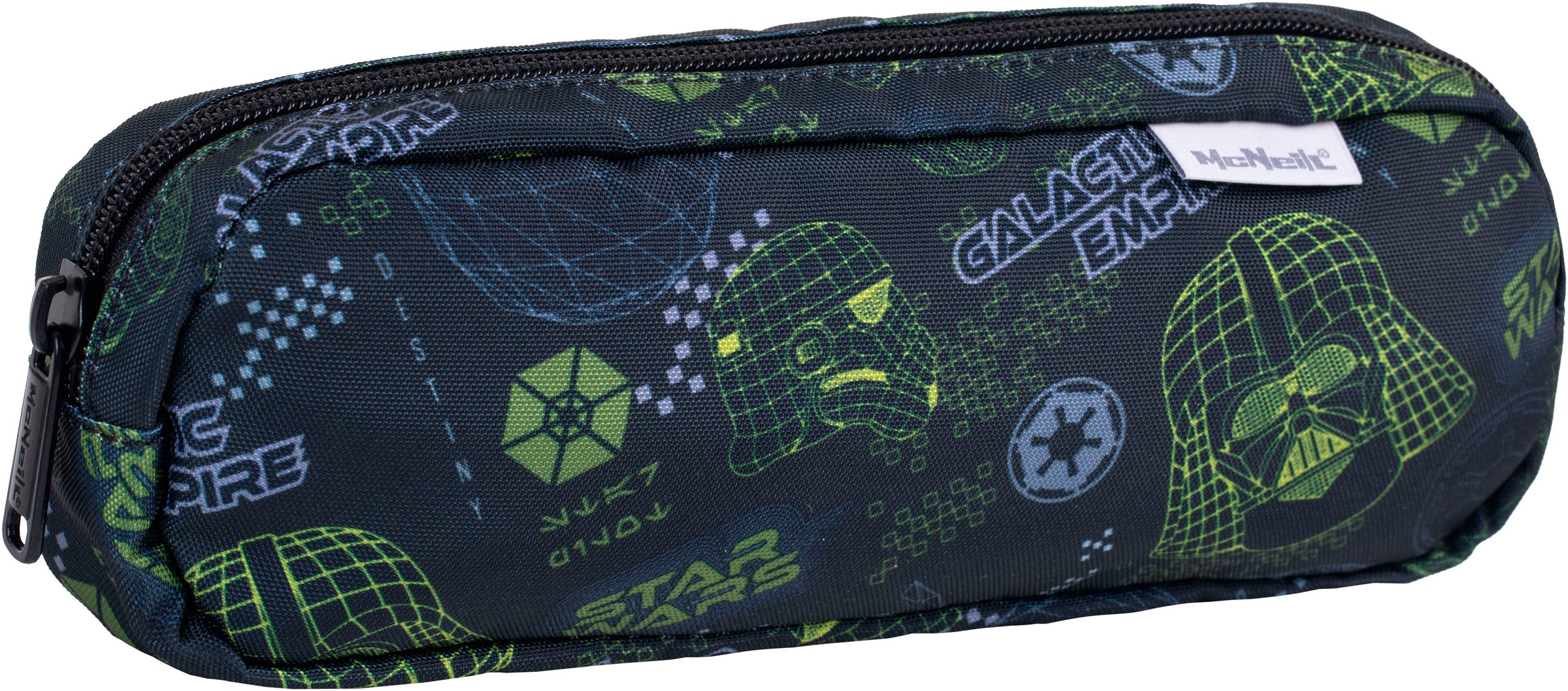 McNeill Schulranzen »Perfecto, Star Wars II«, reflektierende Streifen auf den Schultergurten-retroreflektierende Flächen, inkl. Federmäppchen, Turnbeutel, Schlamperrolle & Motivmagnet