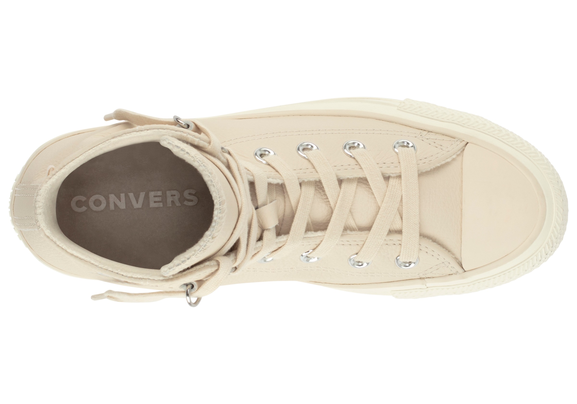 Sneaker CONVERSE "CHUCK TAYLOR ALL STAR LEATHER", Damen, Gr. 41, light dune, egret, light dune, Leder, Schuhe Sneaker 3