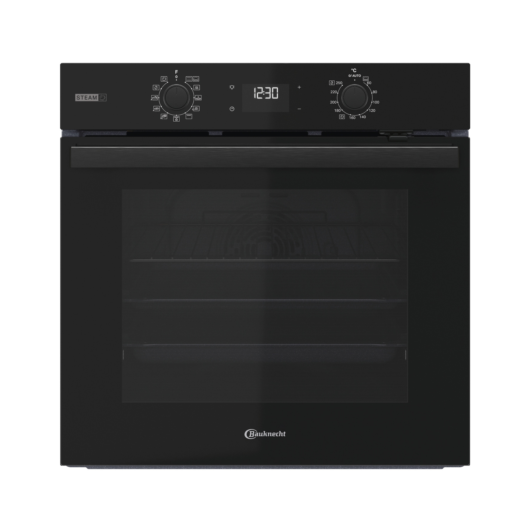 BAUKNECHT Backofen-Set »BAKO 780 Steam IND BL«, mit 1-fach-Teleskopauszug, (Set, 2 St.), GentleSteam - für ein saftiges Inneres und ein knuspriges Äußeres