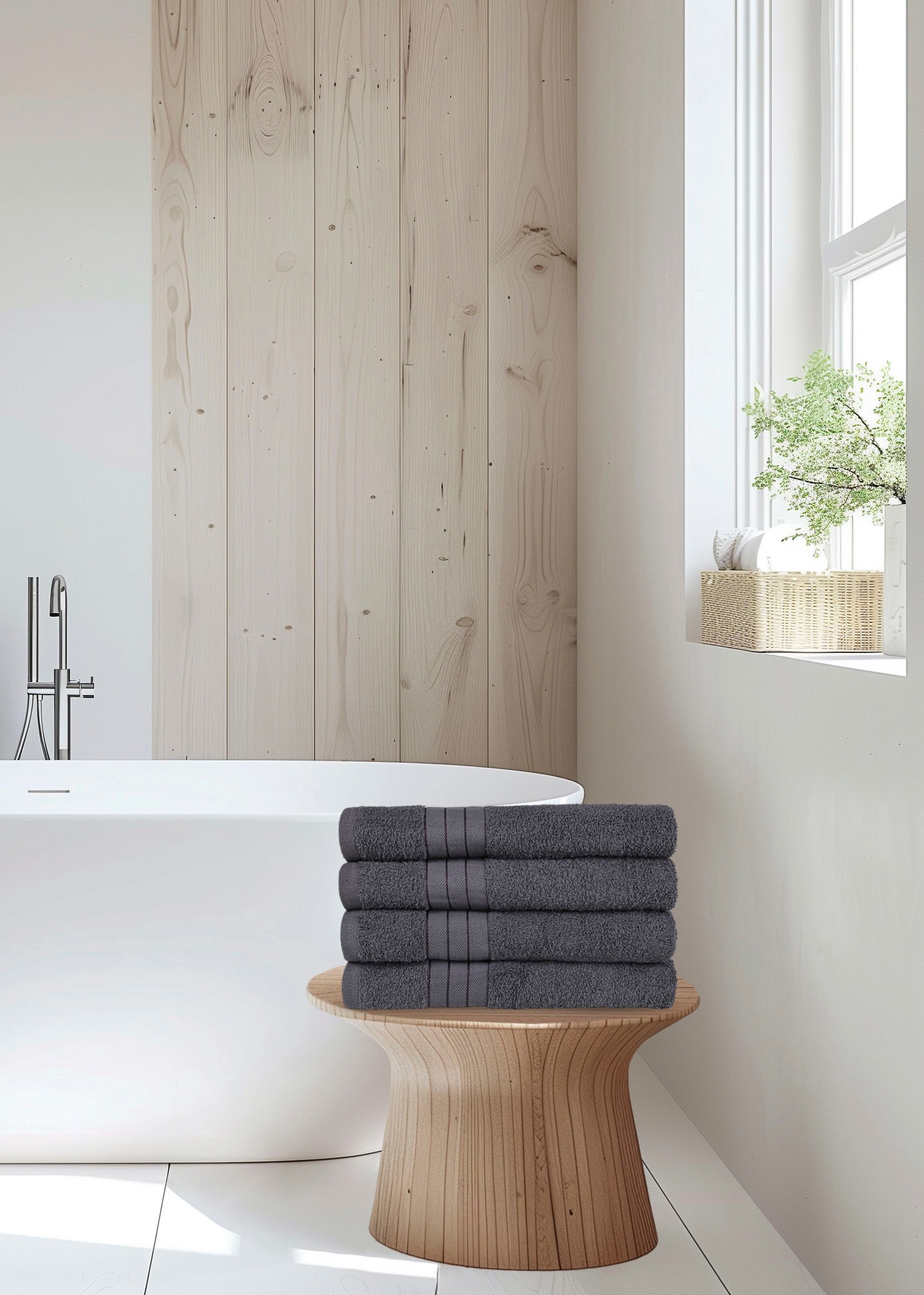 good morning Handtücher "Uni Good Morning" Baumwolle, Walkfrottee, Bordüre, günstig online kaufen