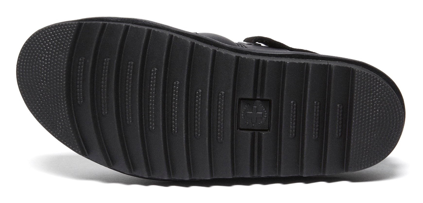 DR. MARTENS Plateausandale »Zebrilus«, Plateausandale, Riemchensandale mit gesteppter Bandage