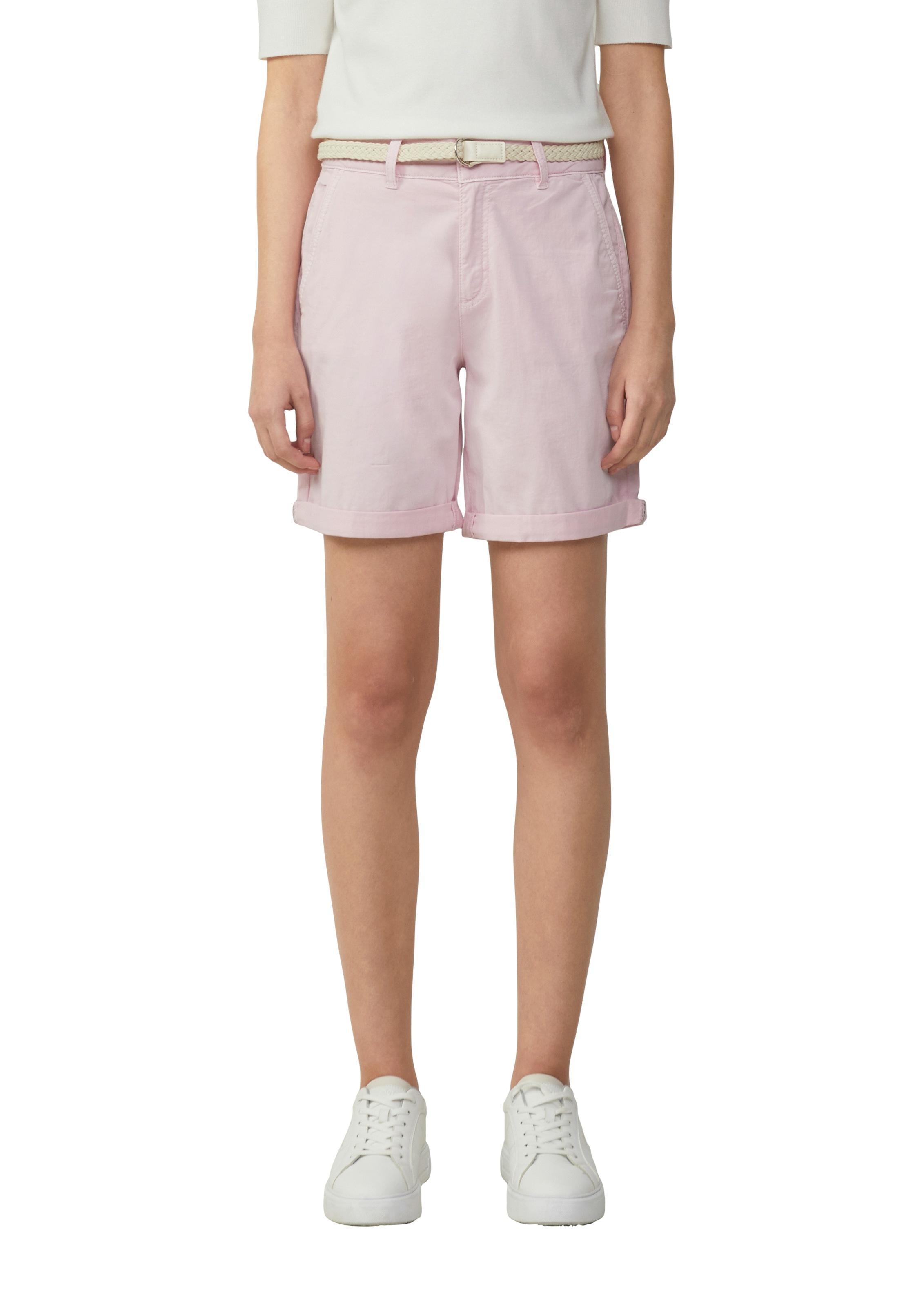 s.Oliver Chinoshorts, Sommerhose mit geflochtenem Gürtel günstig online kaufen