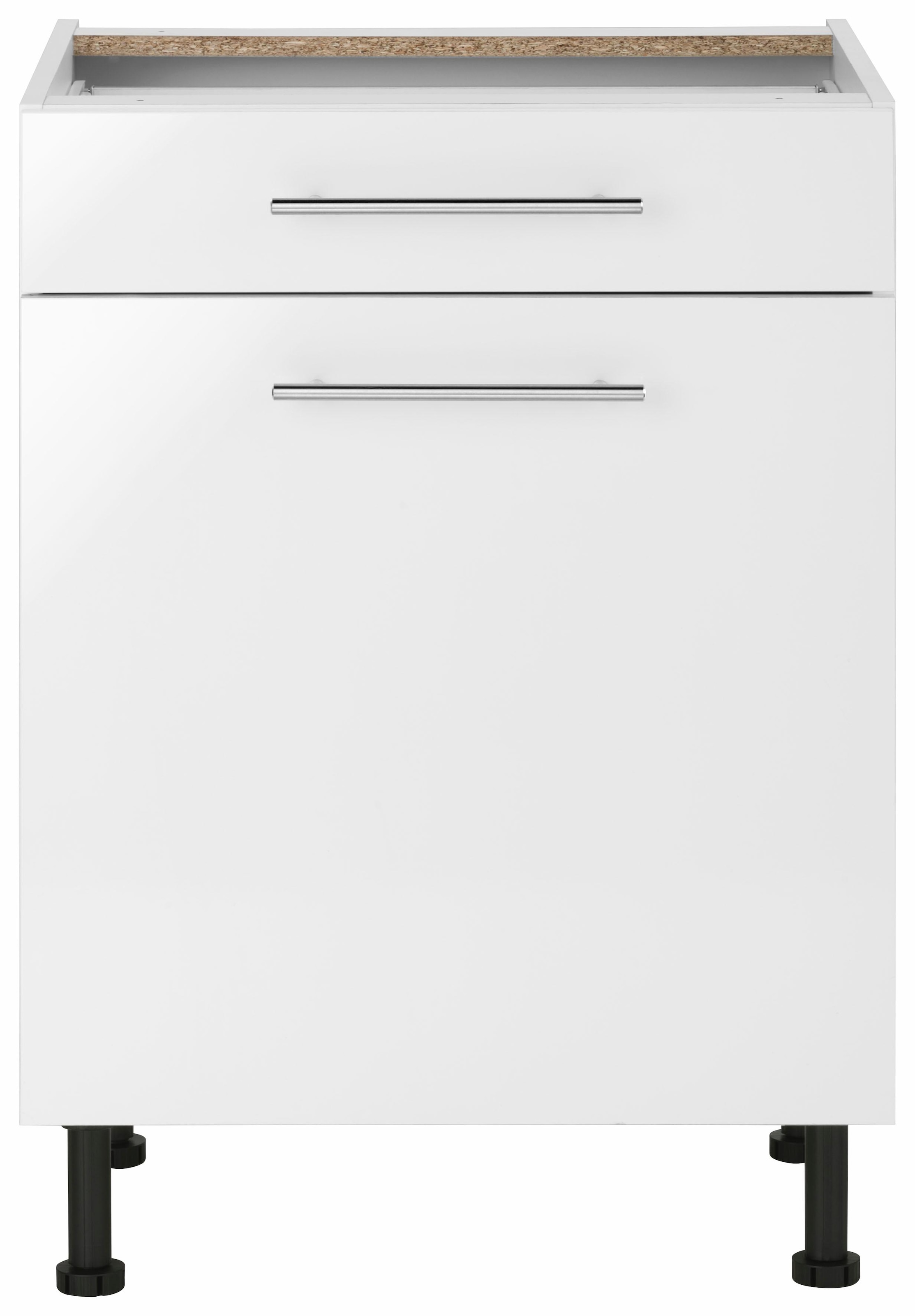 wiho Küchen Unterschrank »Ela«, Breite 60 cm, höhenverstellbare Füße