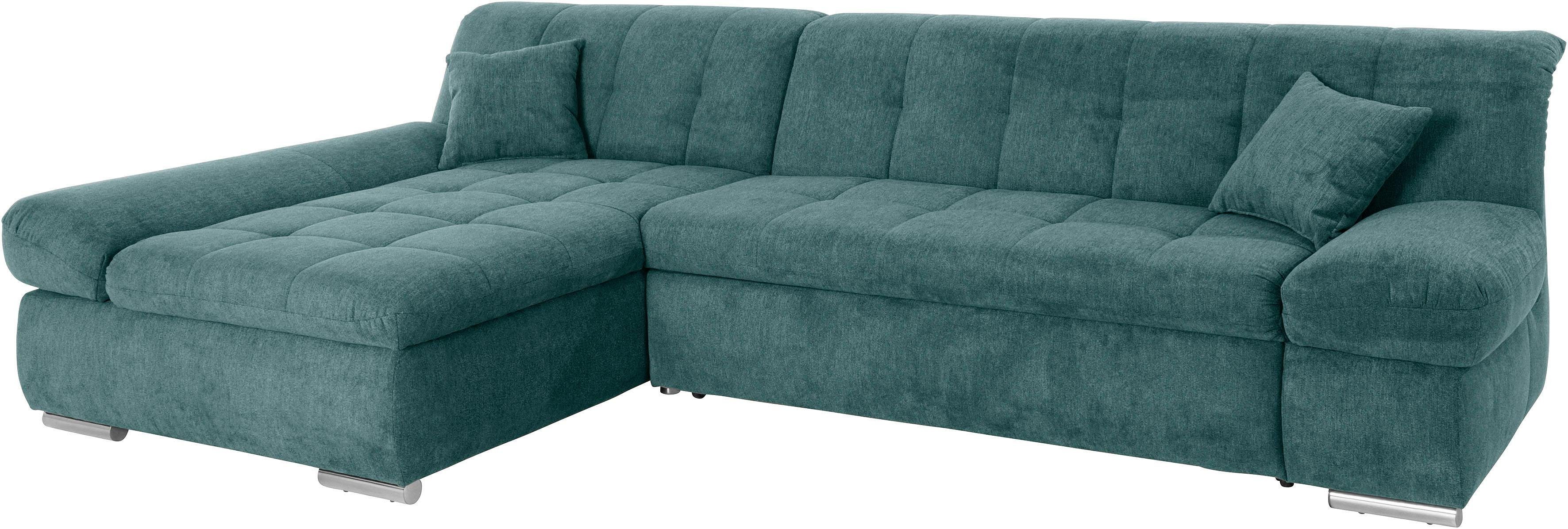 DOMO collection 1100000002199 "MONA 297x173 cm, modern und komfortabel" whlw. mit Bettfunktion, L-Form