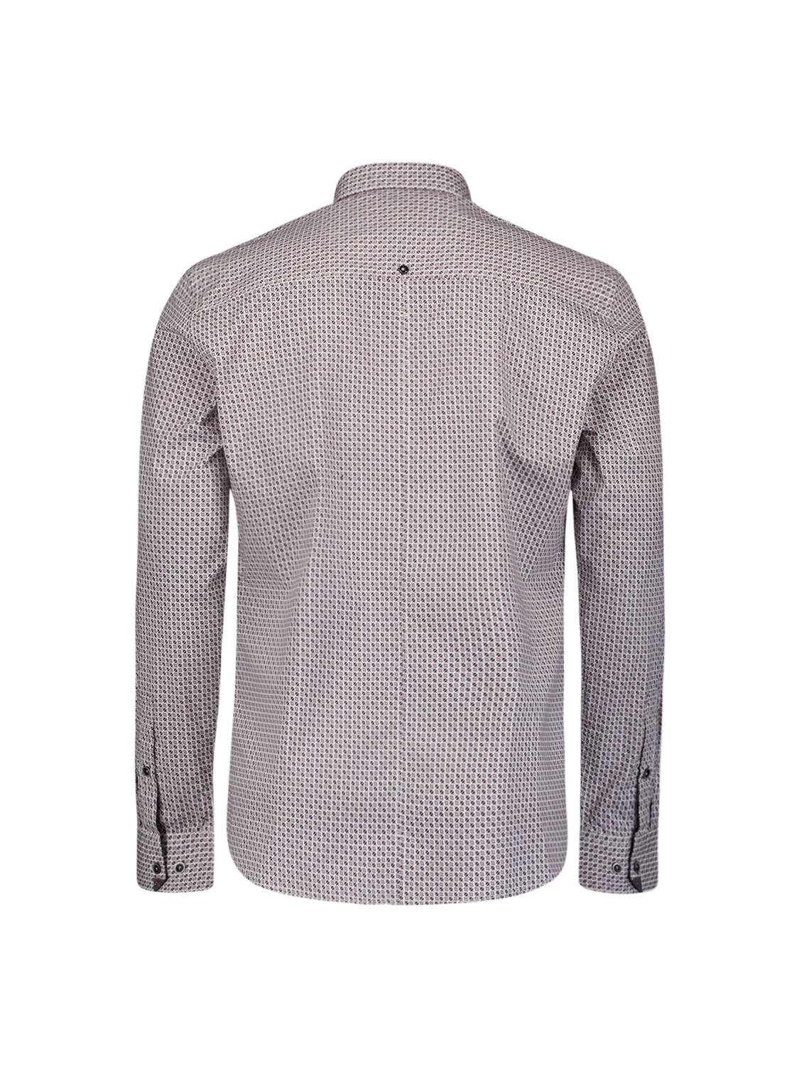 NO EXCESS Langarmhemd »No Excess Stretchhemd mit Print Shirt Stretch Allover Printed«