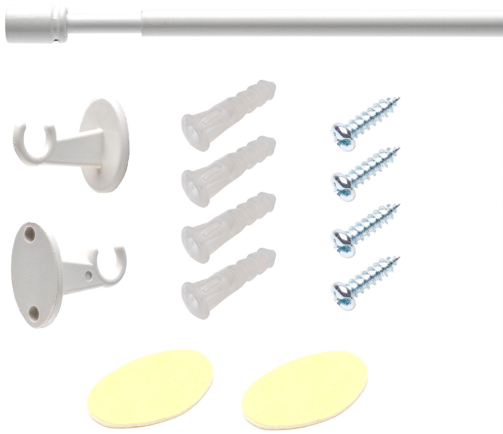 Liedeco Scheibenstange "Nizza" Ø 8 mm 1 läufig-läufig ausziehbar;Endstücke; günstig online kaufen