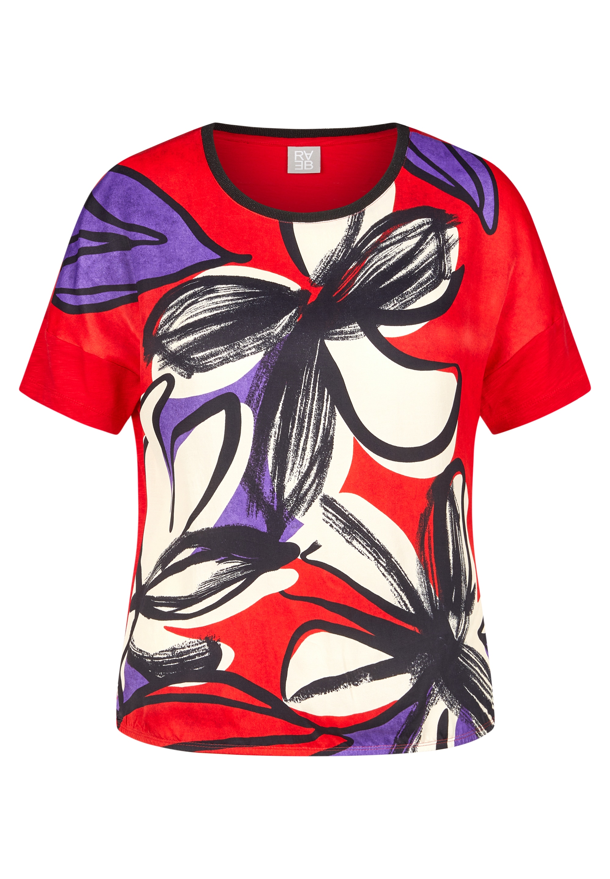 Rabe T-Shirt, mit Flower Print