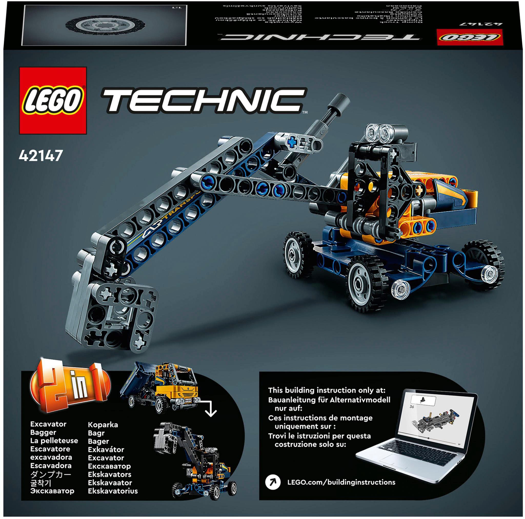 LEGO® Konstruktionsspielsteine »Kipplaster (42147), LEGO® Technic«, (177 St.), Made in Europe