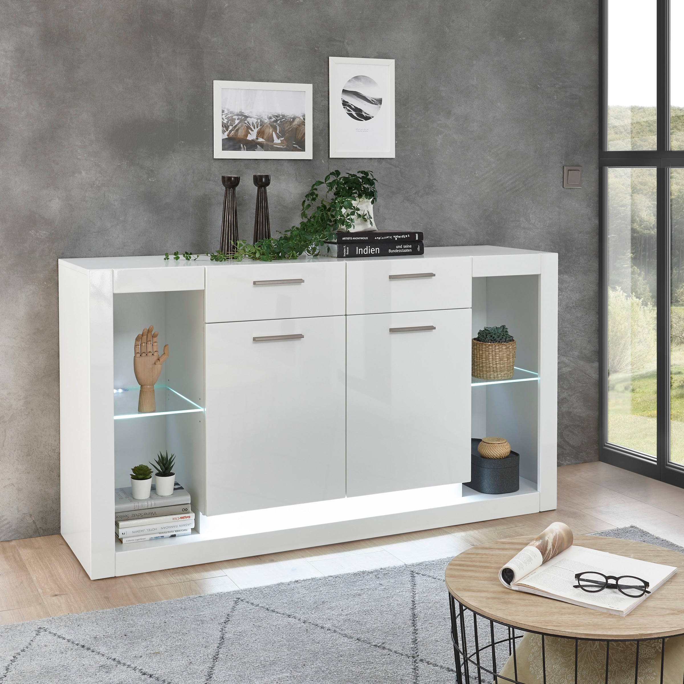 Home affaire Sideboard "MERAN" Breite ca. 150 cm günstig online kaufen