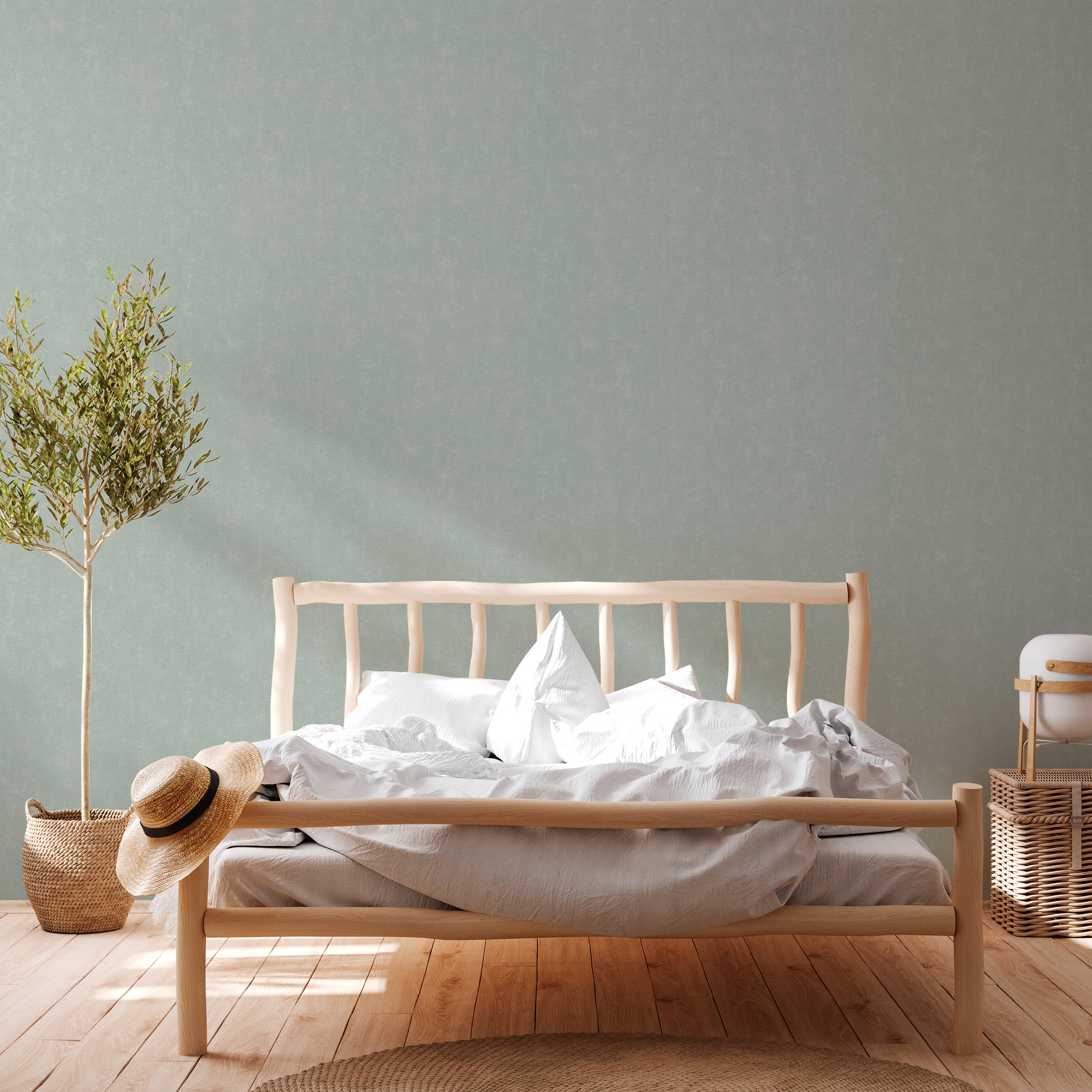 A.S. Création Vliestapete »Casual Living einfarbige Tapete Unitapete Putzoptik Putzoptik«, matt, Vliestapete einfarbig für Schlafzimmer Küche Wohnzimmer Uni Design