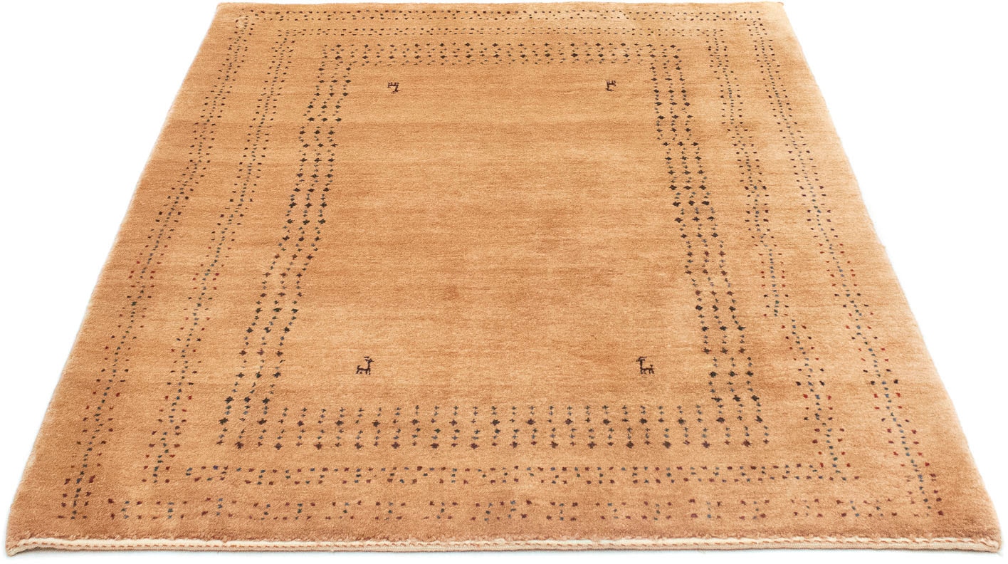 morgenland Wollteppich »Gabbeh Teppich handgeknüpft rot«, rechteckig,  handgeknüpft auf Rechnung | BAUR