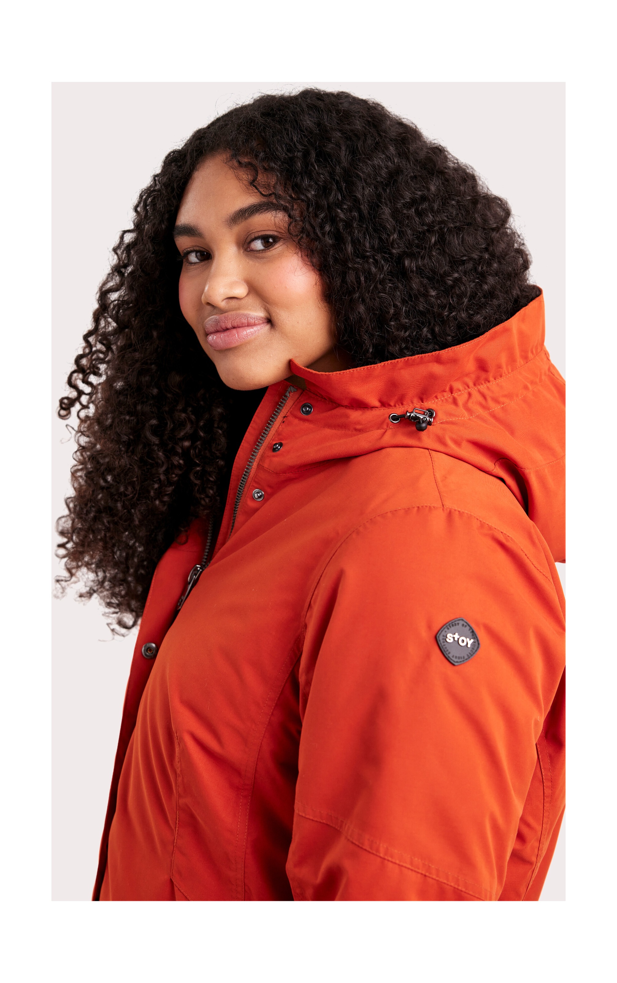 STOY Funktionsjacke »STW 4 WMN JCKT« Wasserdicht, atmungsaktiv, mit Teddy Fleece, abnehmb. Kapuze