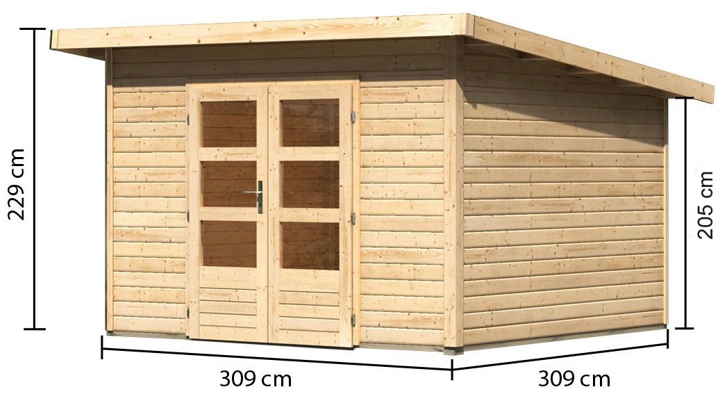 Karibu Gartenhaus »Perlsee 3«