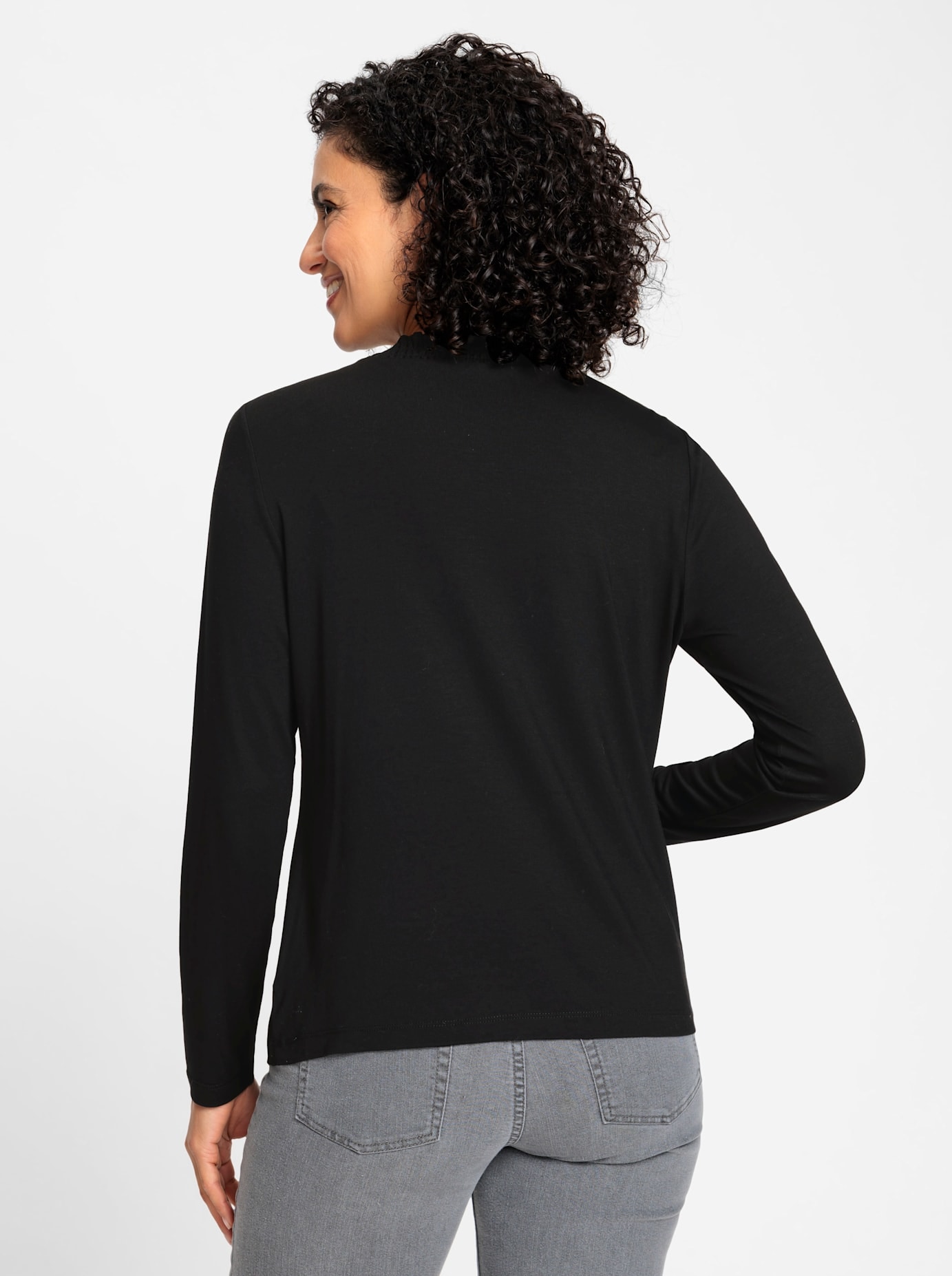 Inspirationen Stehkragenshirt »Stehkragen-Shirt«, (1 tlg.)