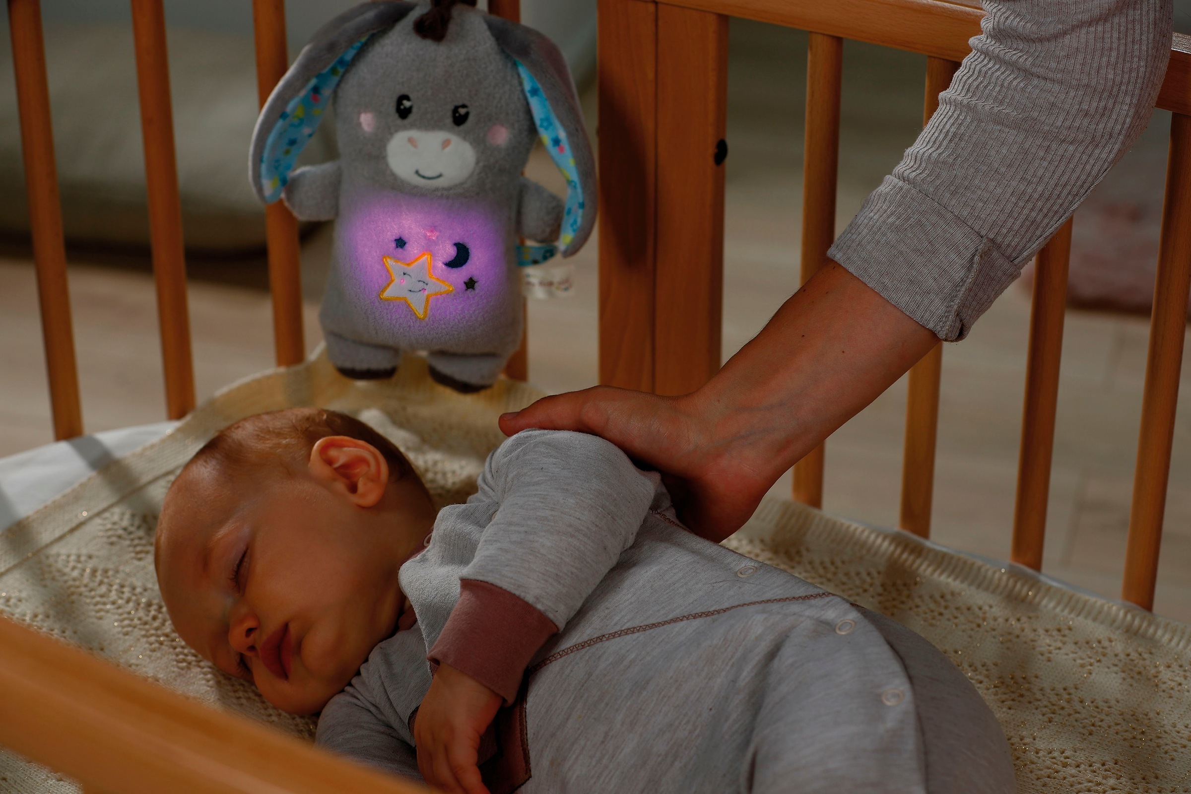 Nici Kuscheltier »My First NICI, Esel Littledoo 25 cm«, Baby Einschlafhilfe; mit Licht und Sound