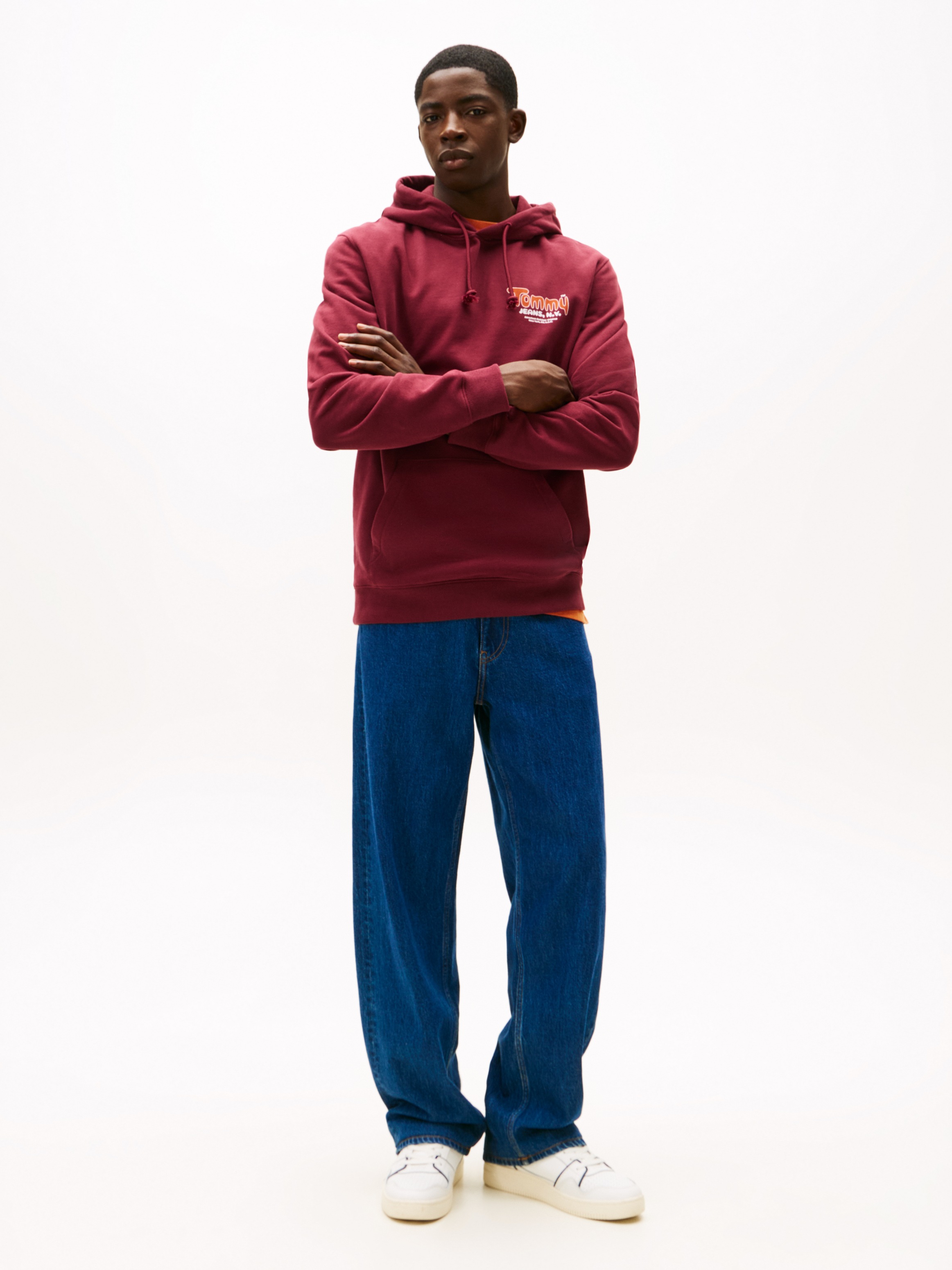 Thumbnail - Tommy Jeans Kapuzensweatshirt "FONT PLAY HOODIE" Regular fit mit Kapuze