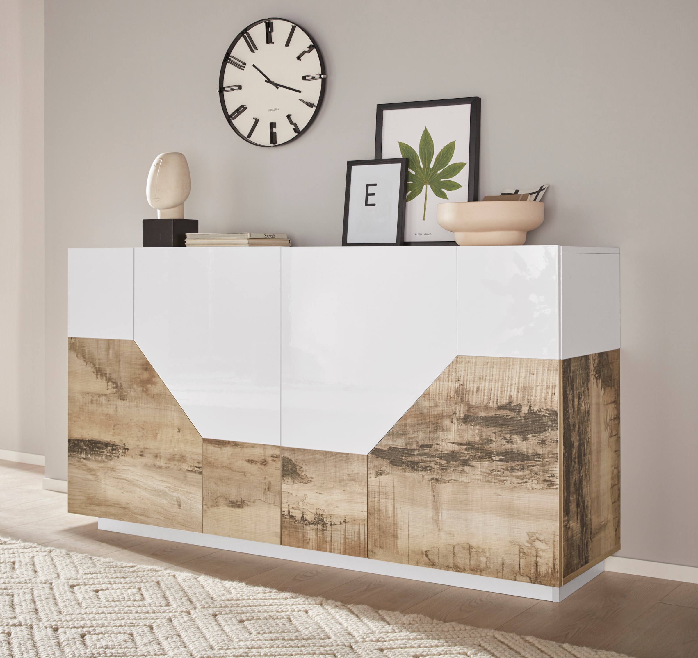INOSIGN Sideboard »ALIEN-Kommode, Schrank, Anrichte mit 4 Türen und 4 Fächern«, Sideboard Breite ca. 160 cm "100 % Made in Italy"