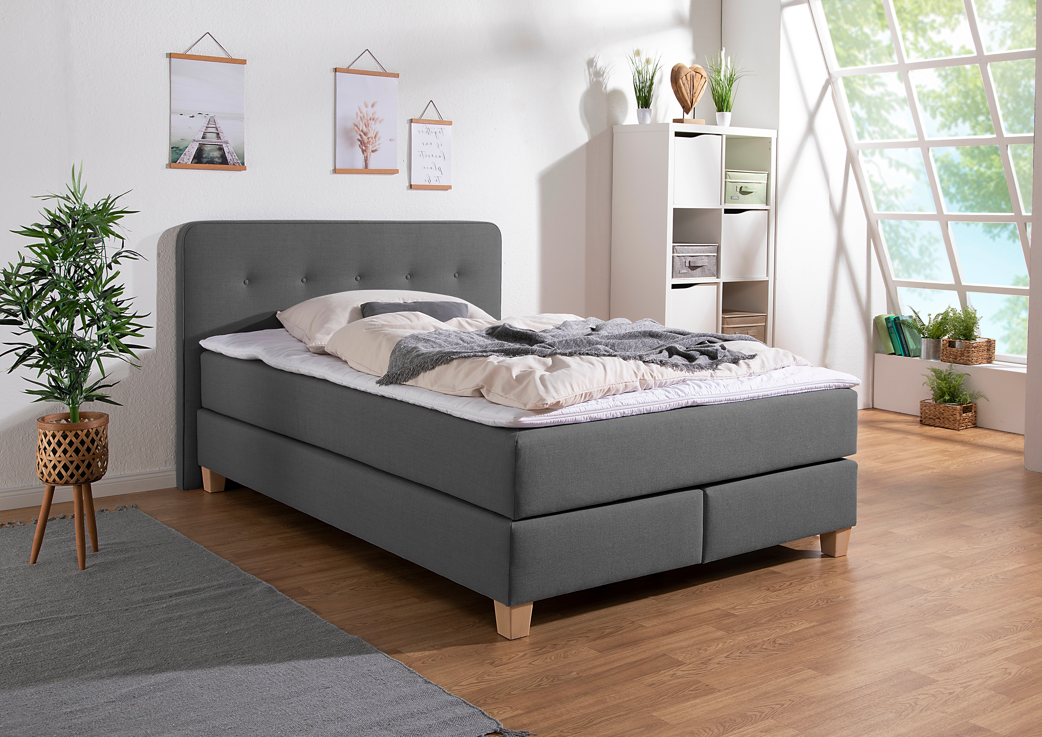 Home affaire "Fargo" in Überlänge 220 cm, mit Topper, 3 Ausführungen, 4, Breiten