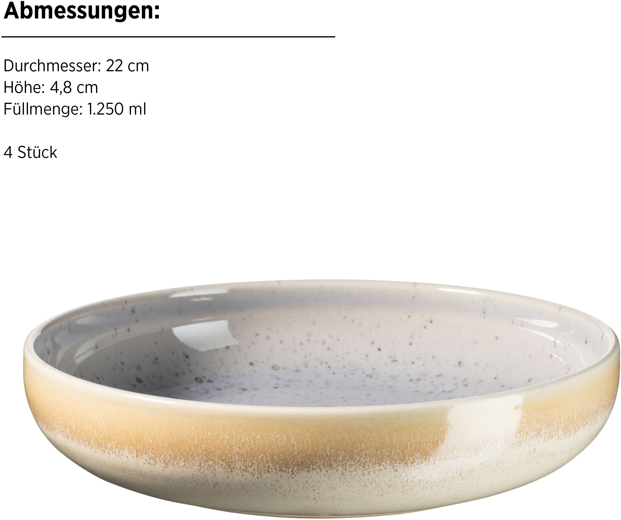 MÄSER Tafelservice »CANDY, aus Steinzeug«, (Set, 8 tlg.), Geschirr-Set, Service