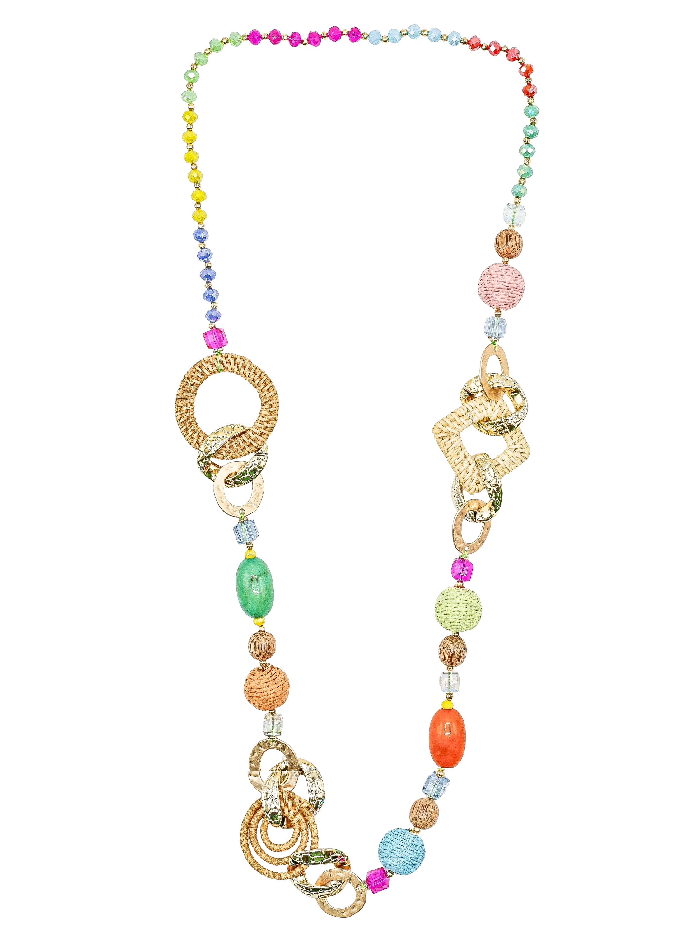 COLLEZIONE ALESSANDRO Lange Kette »Tropicana«, farbenfrohe Statementkette