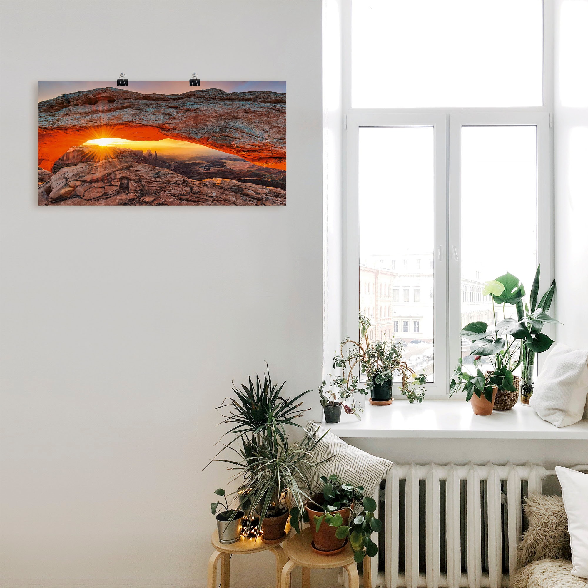 Artland Wandbild »Iconic Mesa Arch«, Felsen, (1 St.), als Alubild, Outdoorbild, Leinwandbild, Poster in verschied. Größen