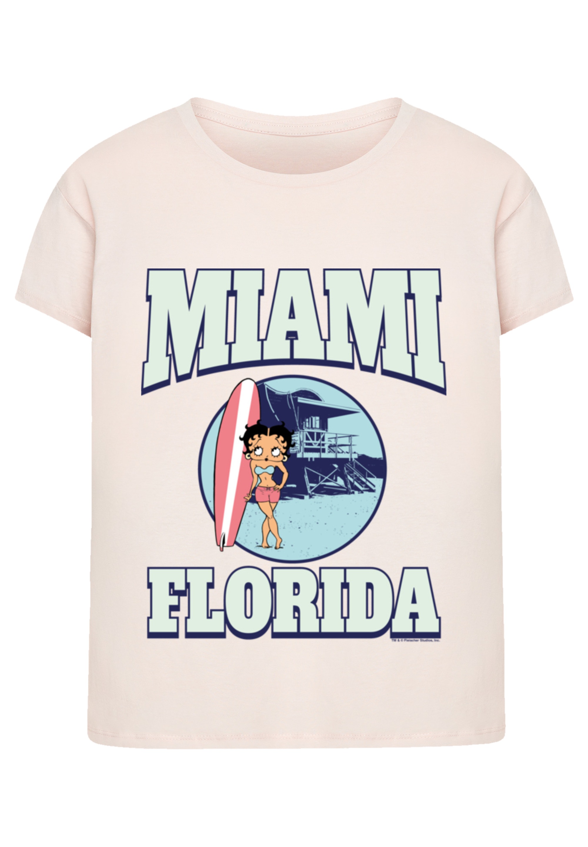 F4NT4STIC T-Shirt »Betty Boop Miami Florida Surf Scene« Premium Qualität