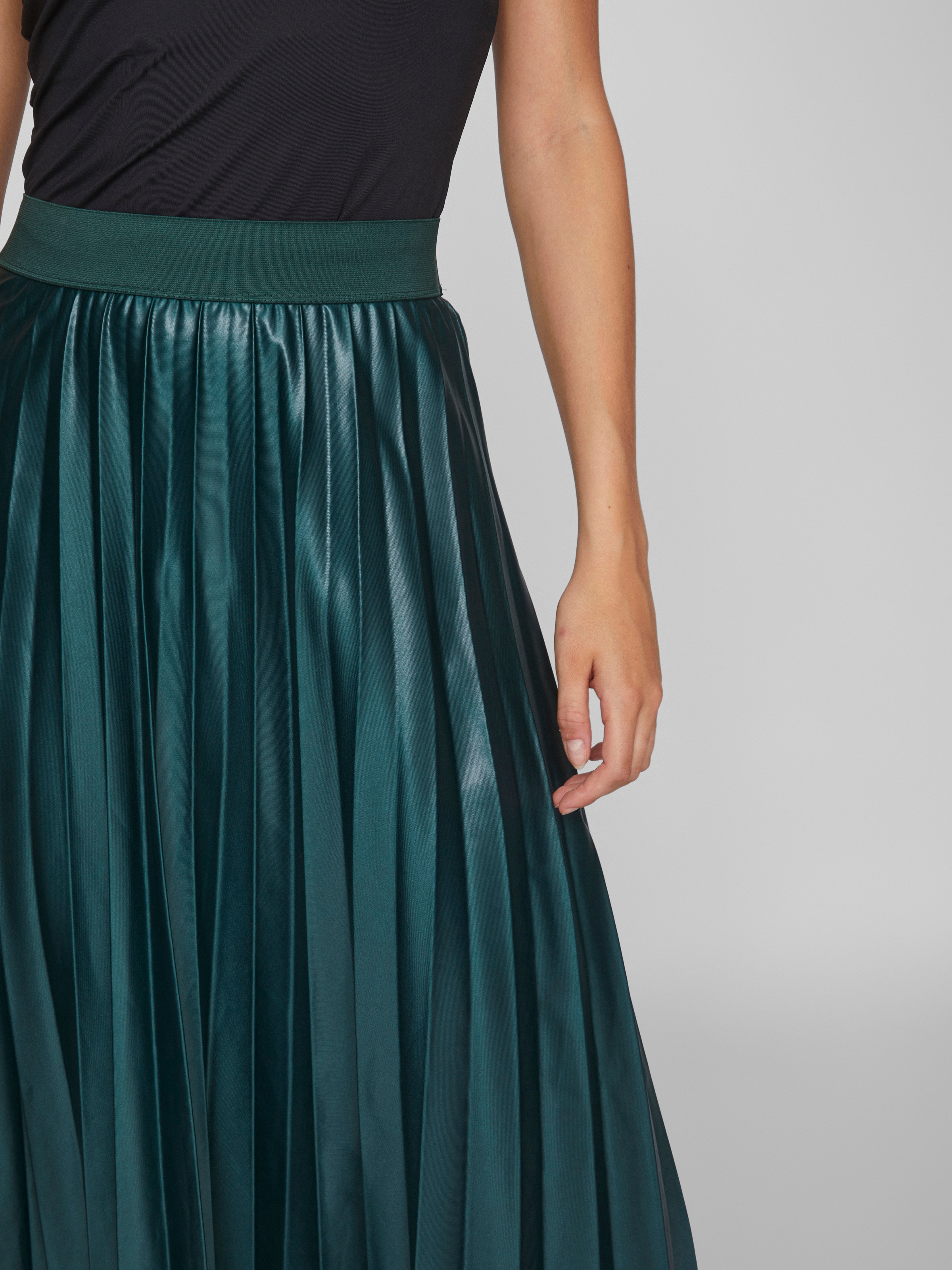 Vila Plisseerock "VINITBAN SKIRT - NOOS" Materialmix günstig online kaufen