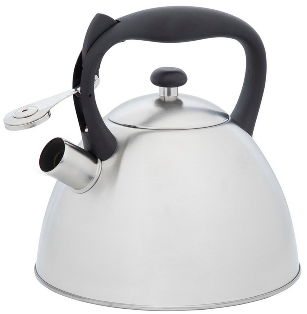 RESTO Kitchenware Wasserkessel »Gemini, Flötenkessel 3 l mit wärmespeicherndem Boden im Geschenkkarton«, Edelstahl, (1 tlg.), mit ergonomischem, wärmeableitenden Bakelit-Griff